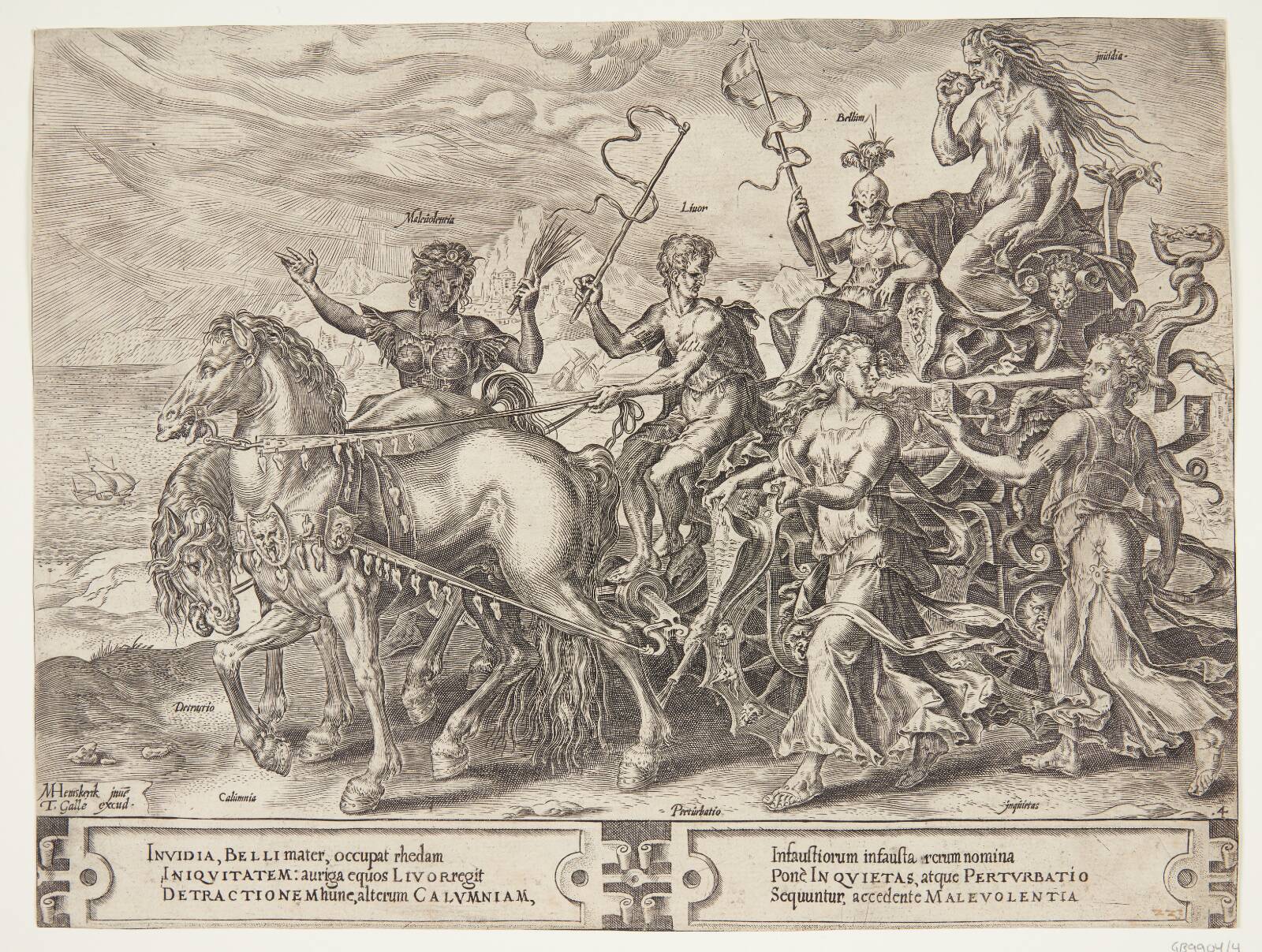Misundelsens triumf, Cornelis Cort, 1564