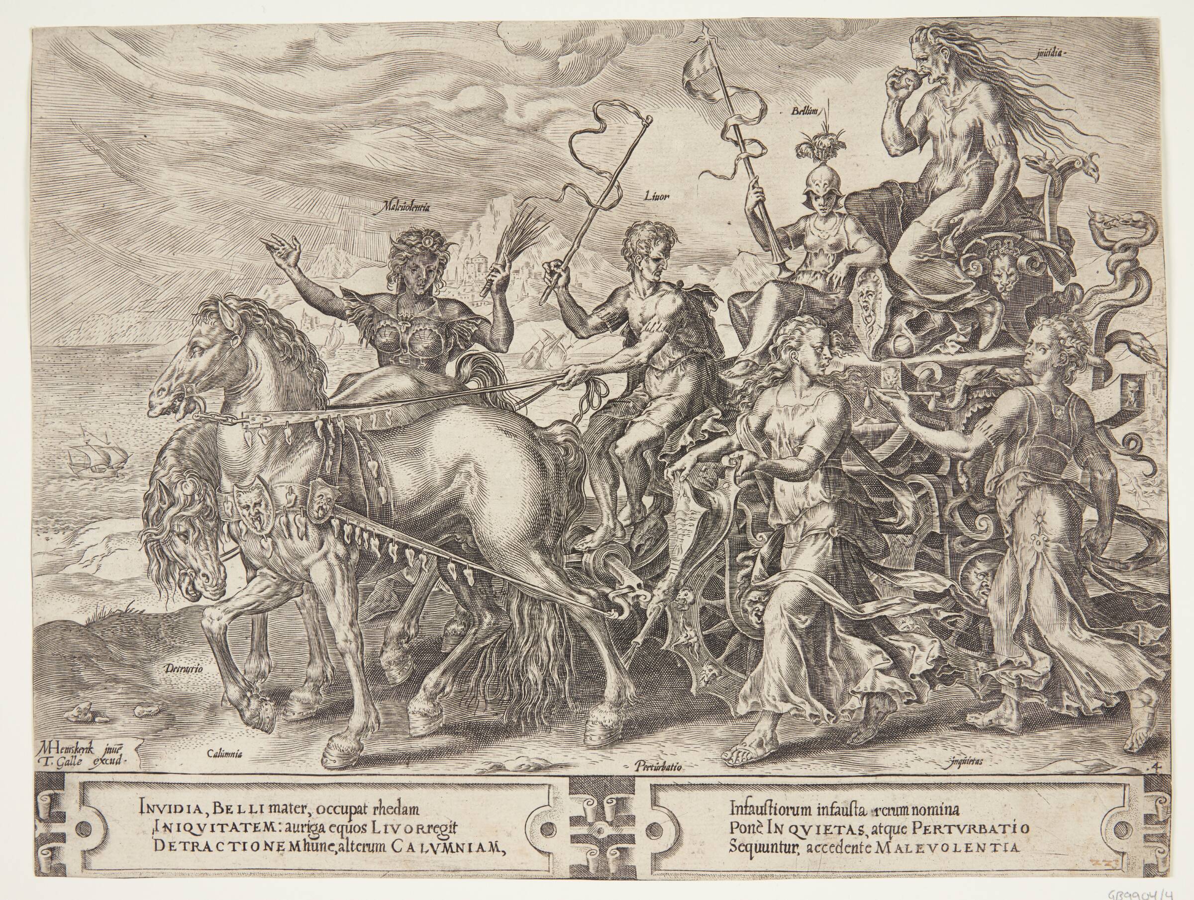 Misundelsens triumf, Cornelis Cort, 1564