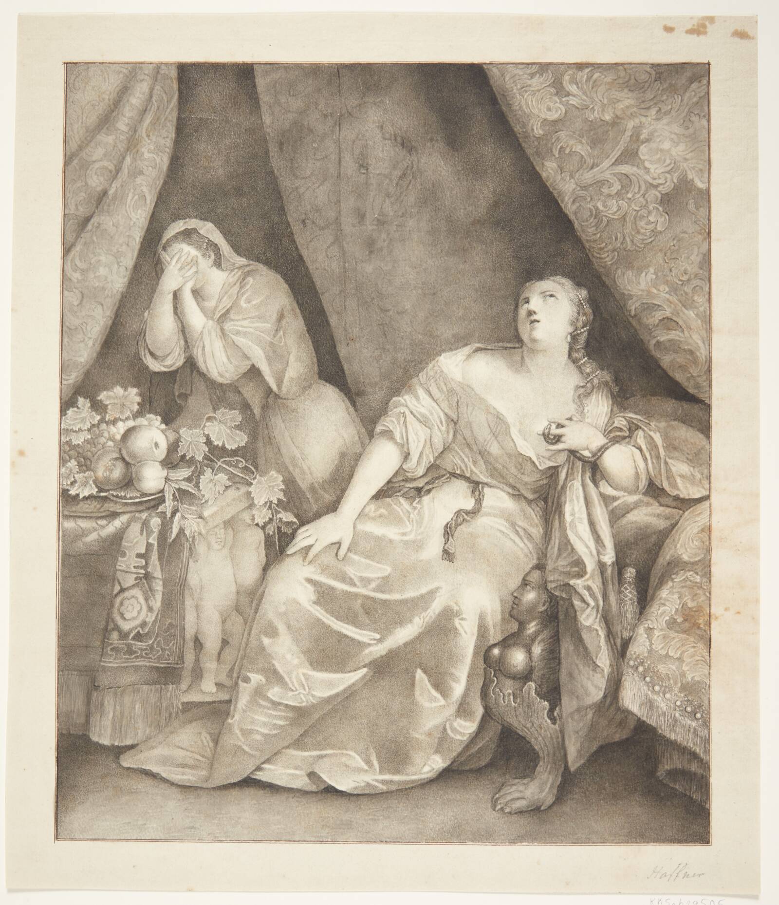 Kleopatras død, Julie von Haffner, 1800-1853