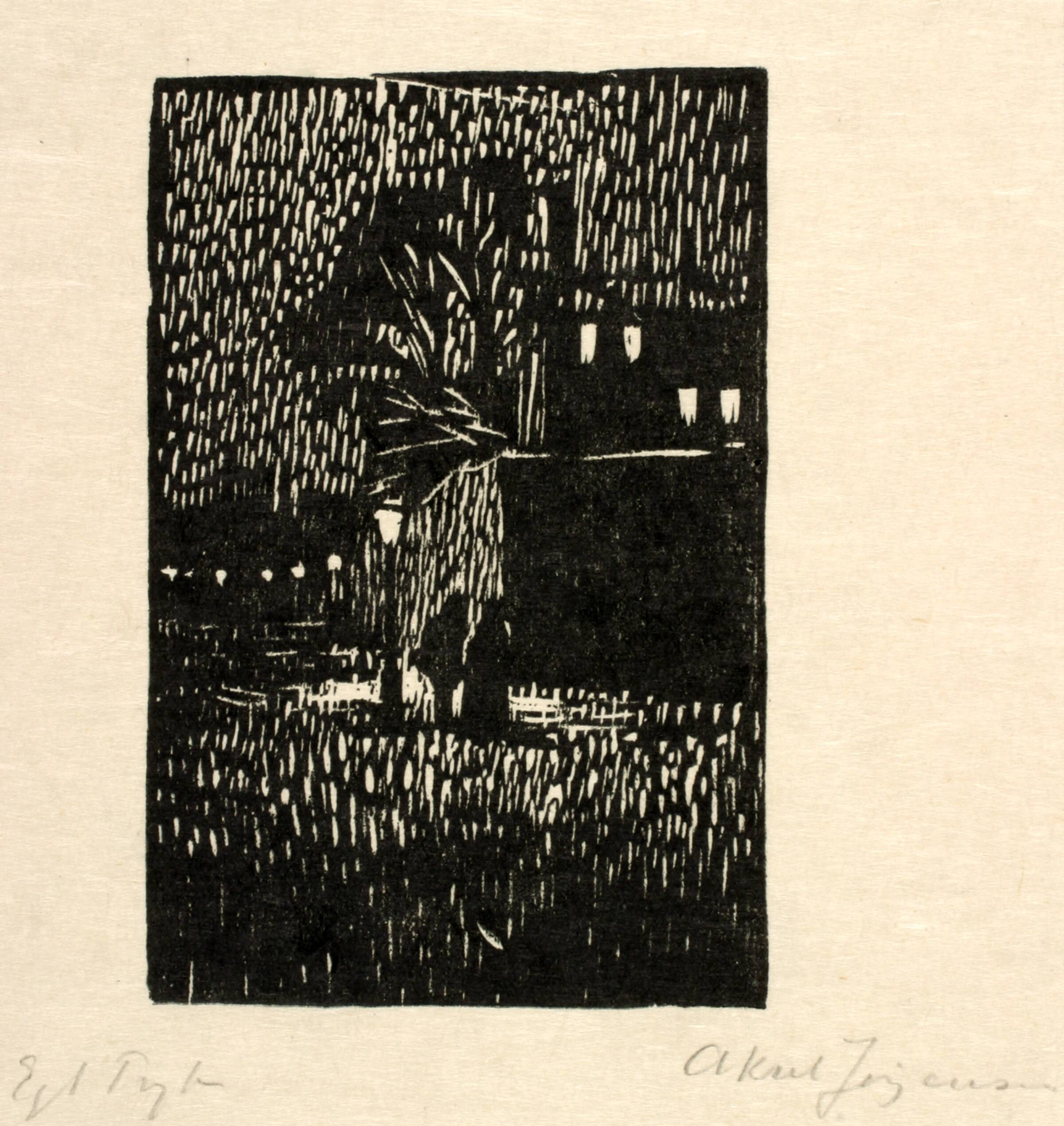 Lys nat, Aksel Jørgensen, 1909