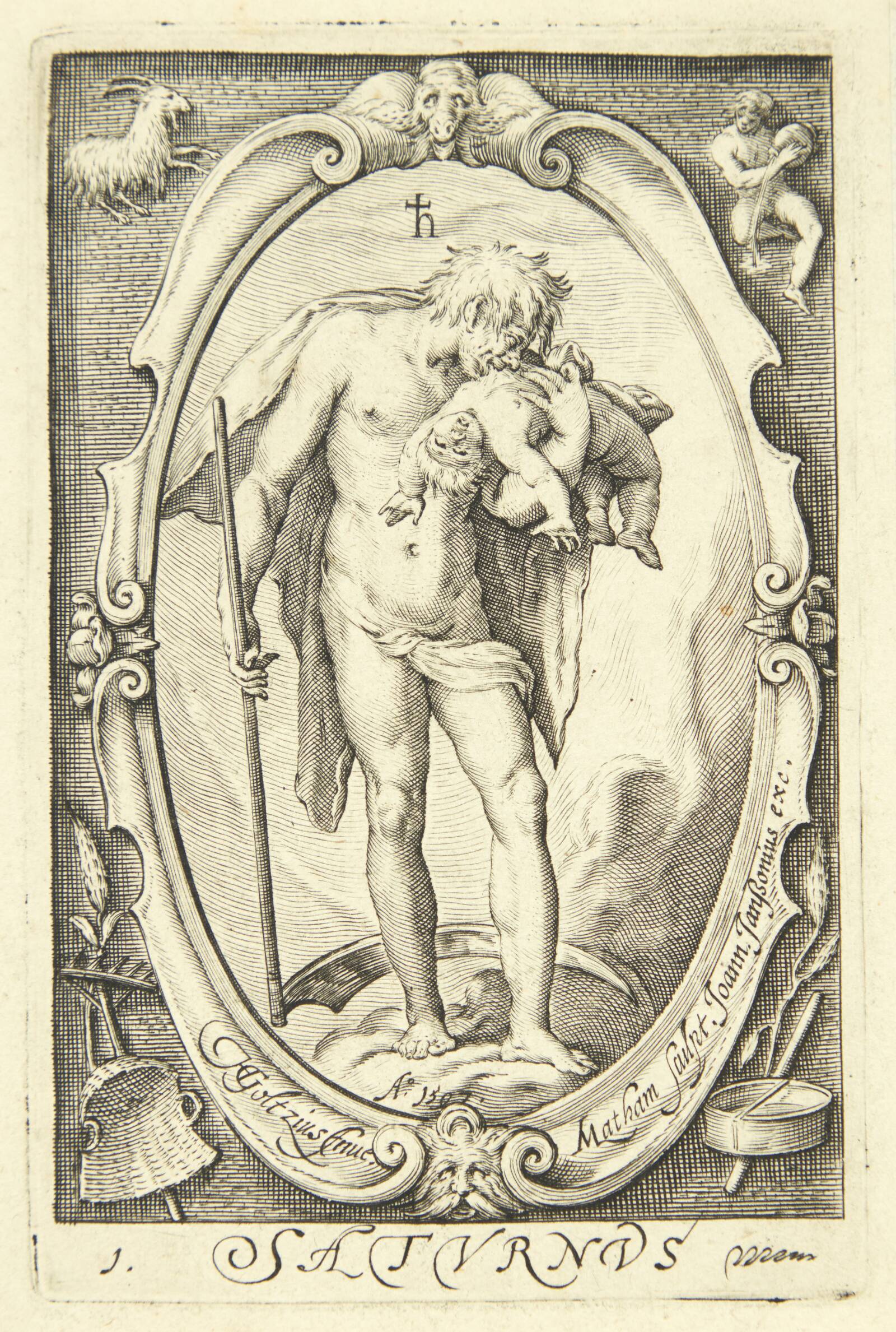 Saturn, Jacob Matham, 1597