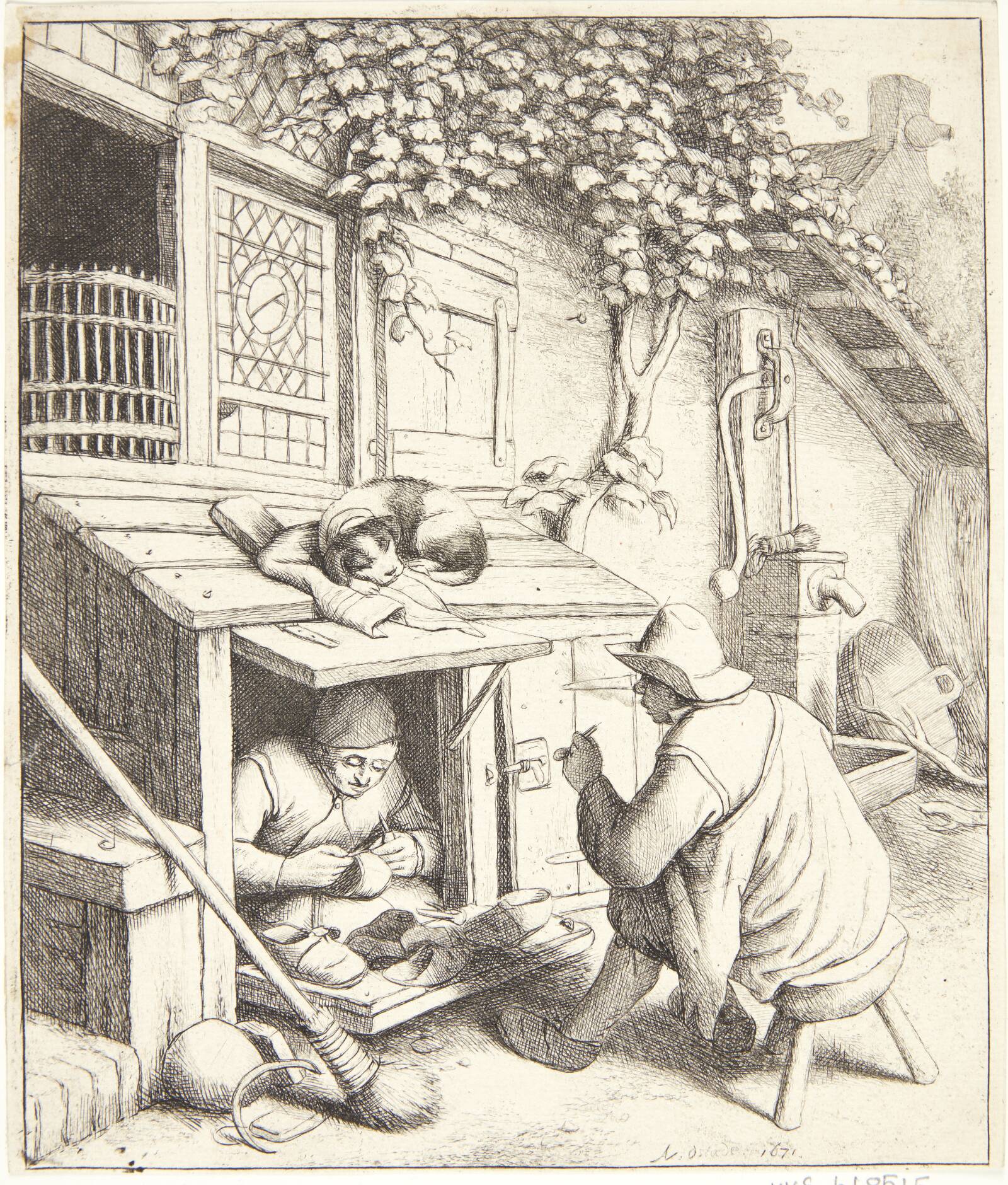 Skomageren, Adriaen van Ostade, 1672