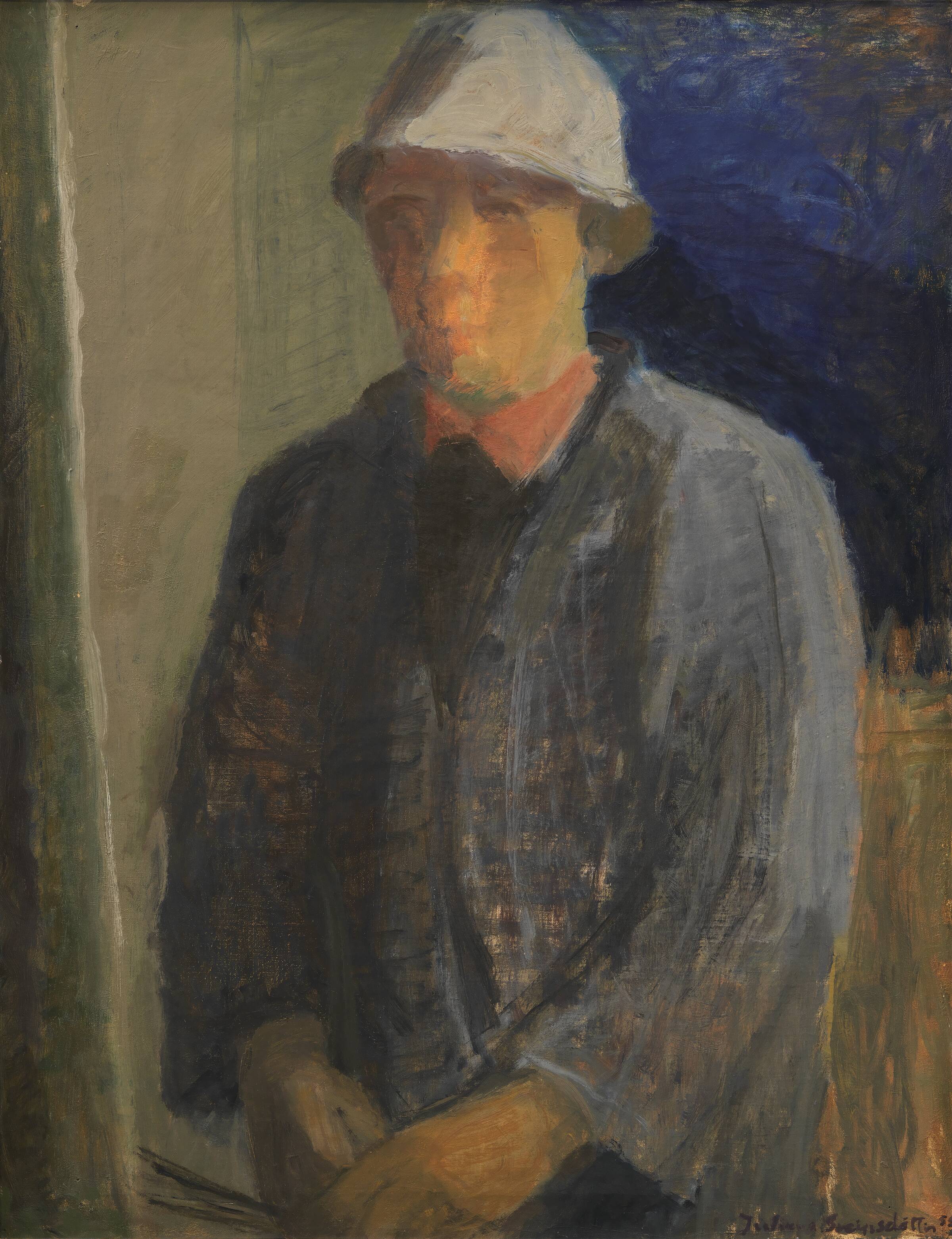 Selvportræt, Júlíana Sveinsdóttir, 1955