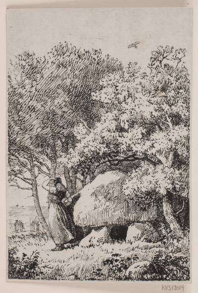 Illustration til "Gudruns Hævn" i Gæa, Æsthetisk Aarbog, 1845
