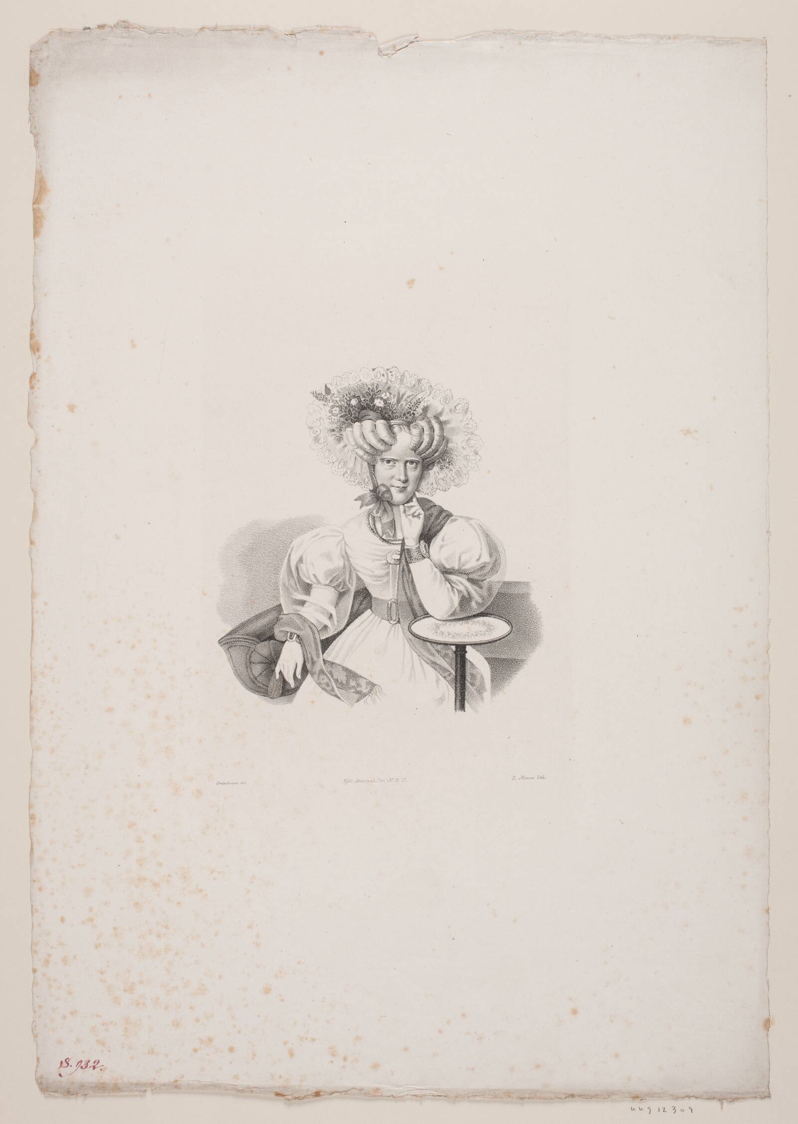 Prinsesse Caroline, David Monies, 1832