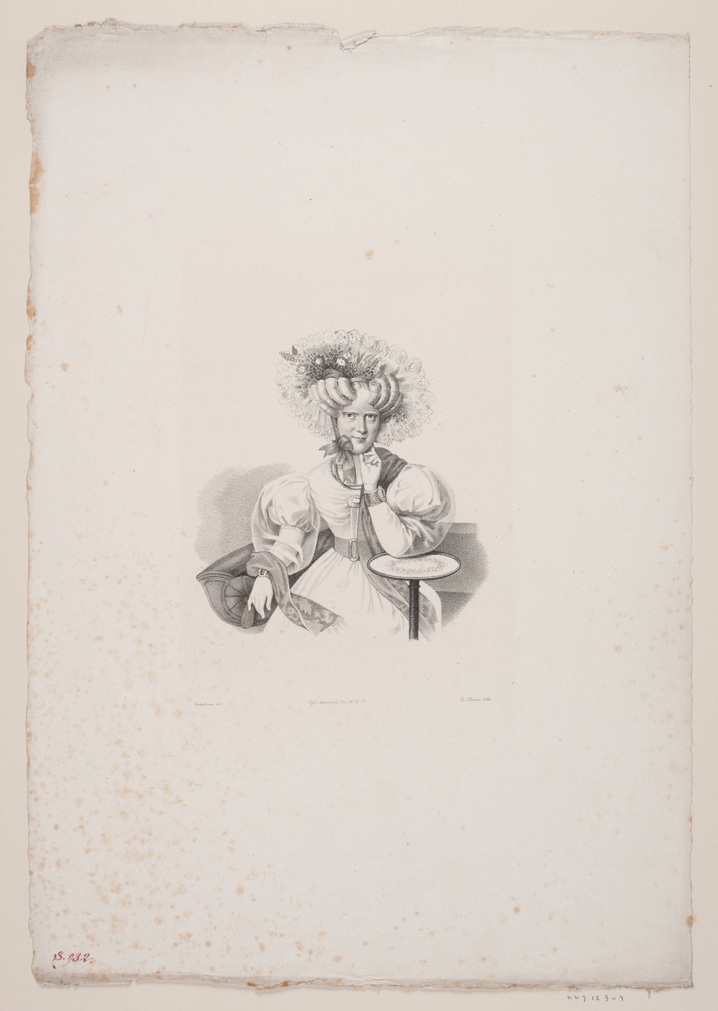 Prinsesse Caroline, David Monies, 1832