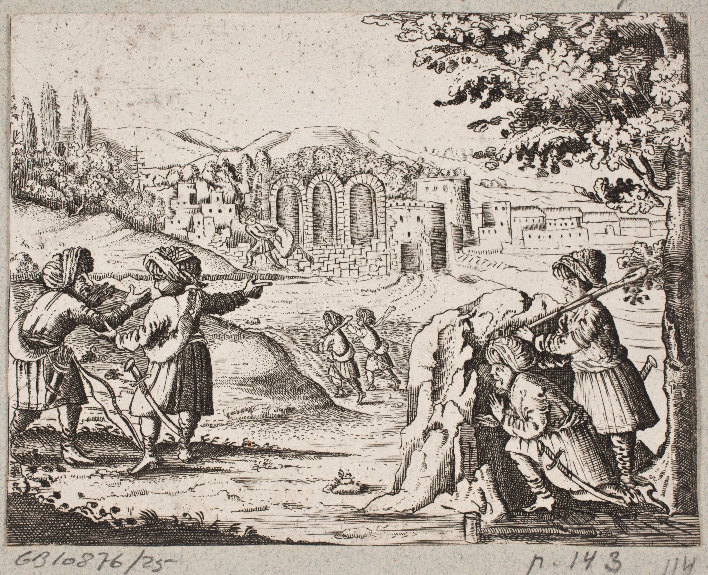 Illustration til Adam Olearius, “Persianischer Rosenthal von einem Sinnreichen Poeten Schich Saadi […]”, Schleswig 1660, J. Muller, 1645