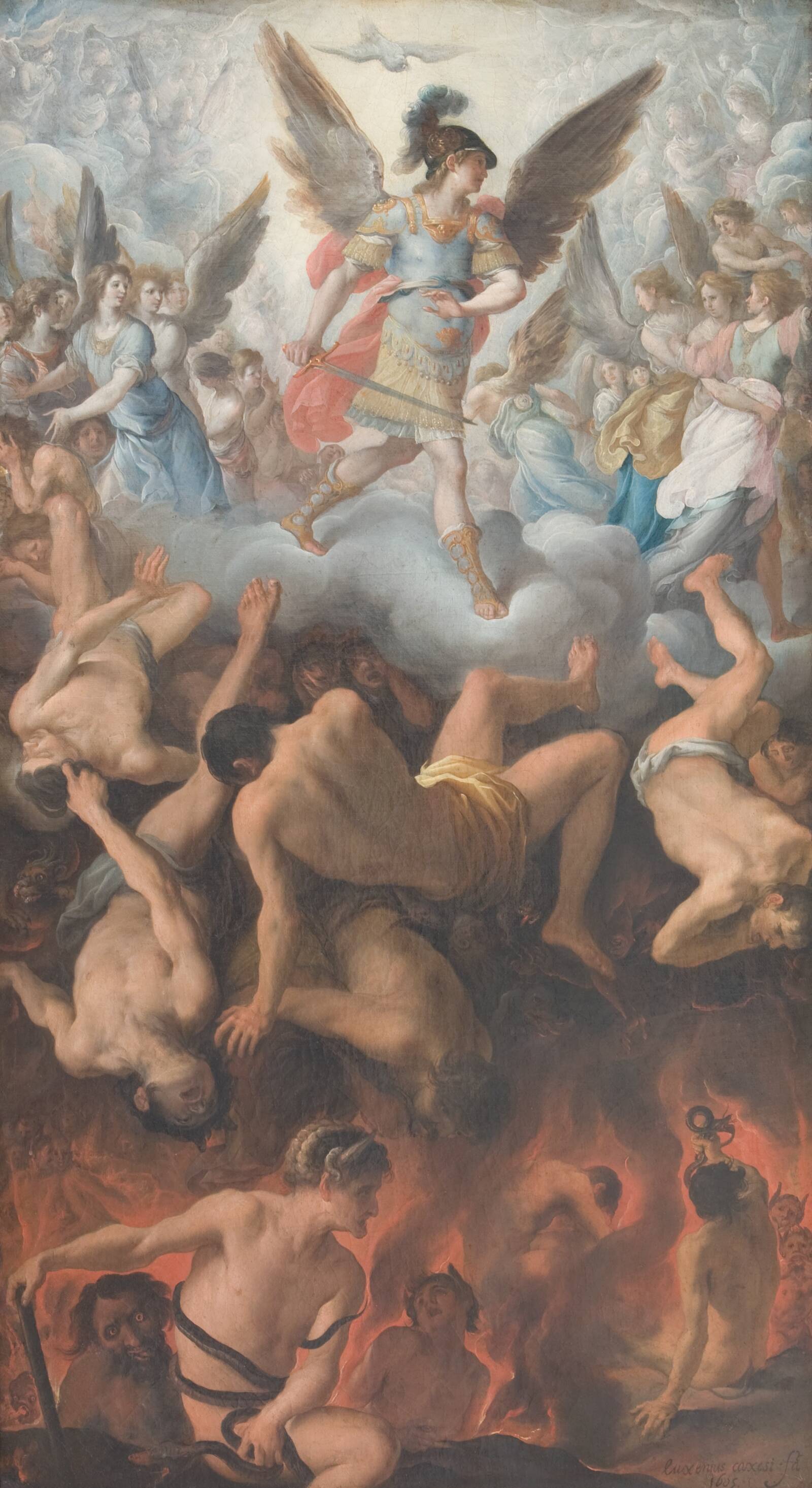 De onde engles fald, Eugenio Cajés, 1605
