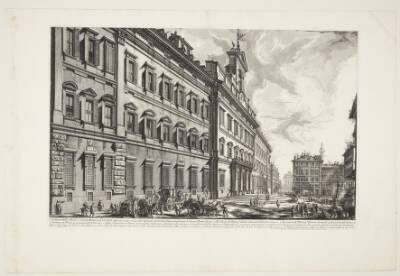 Palazzo di Montecitorio, med Palazzo Chigi og Marcus Aurelius-søjlen i det fjerne