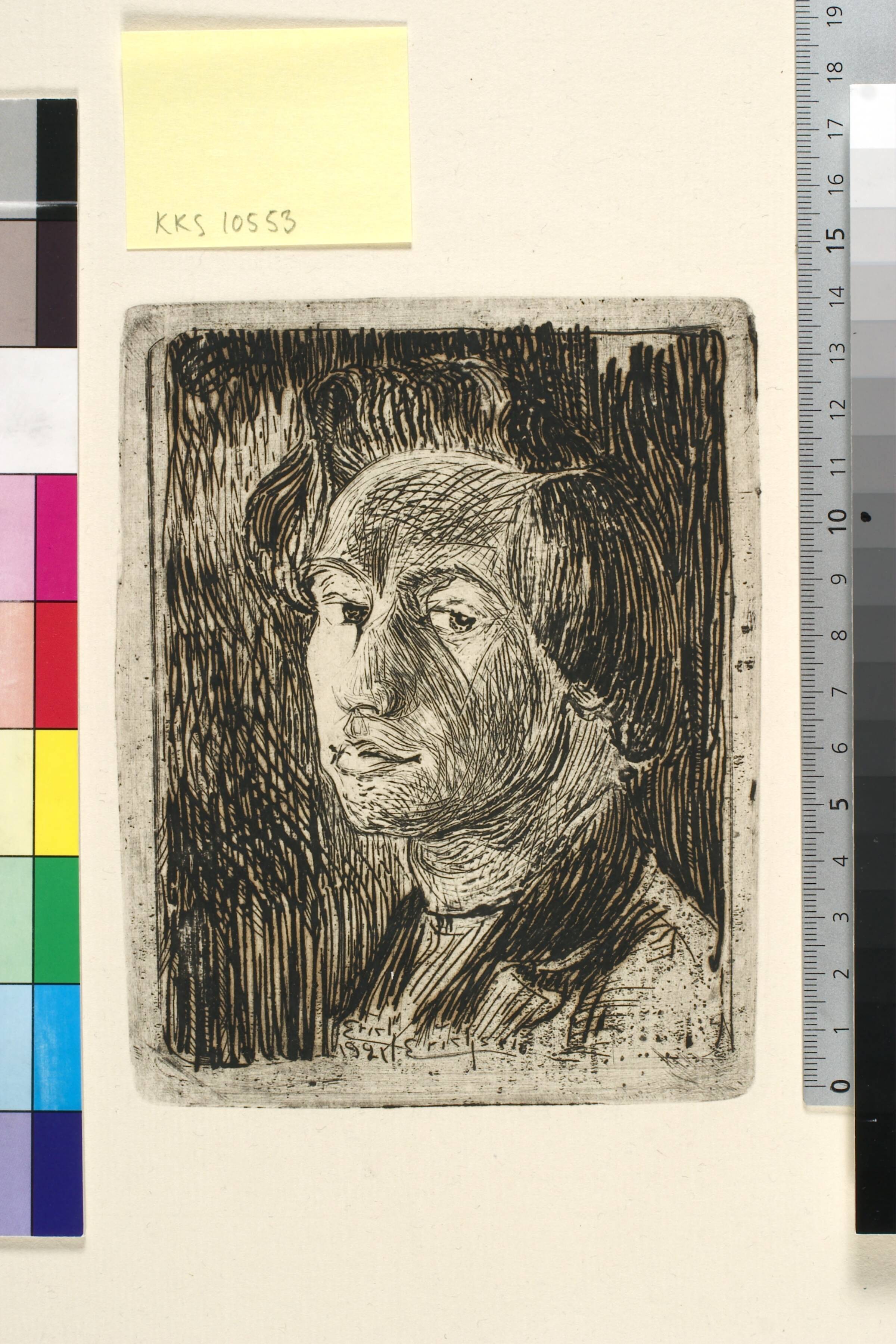 Selvportræt, Erich Erichsøe, 1921