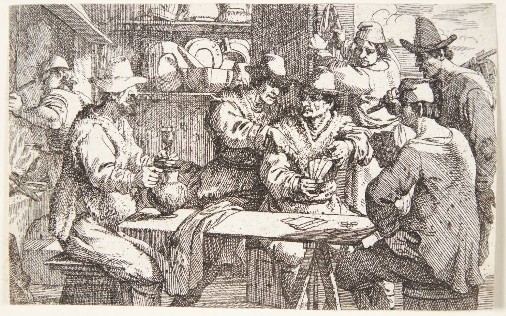 Kortspillere, Jan Baptist de Wael, 1636-1697