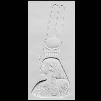 Udsnit af relief. En datter af Ramses II eller snarere en dronning