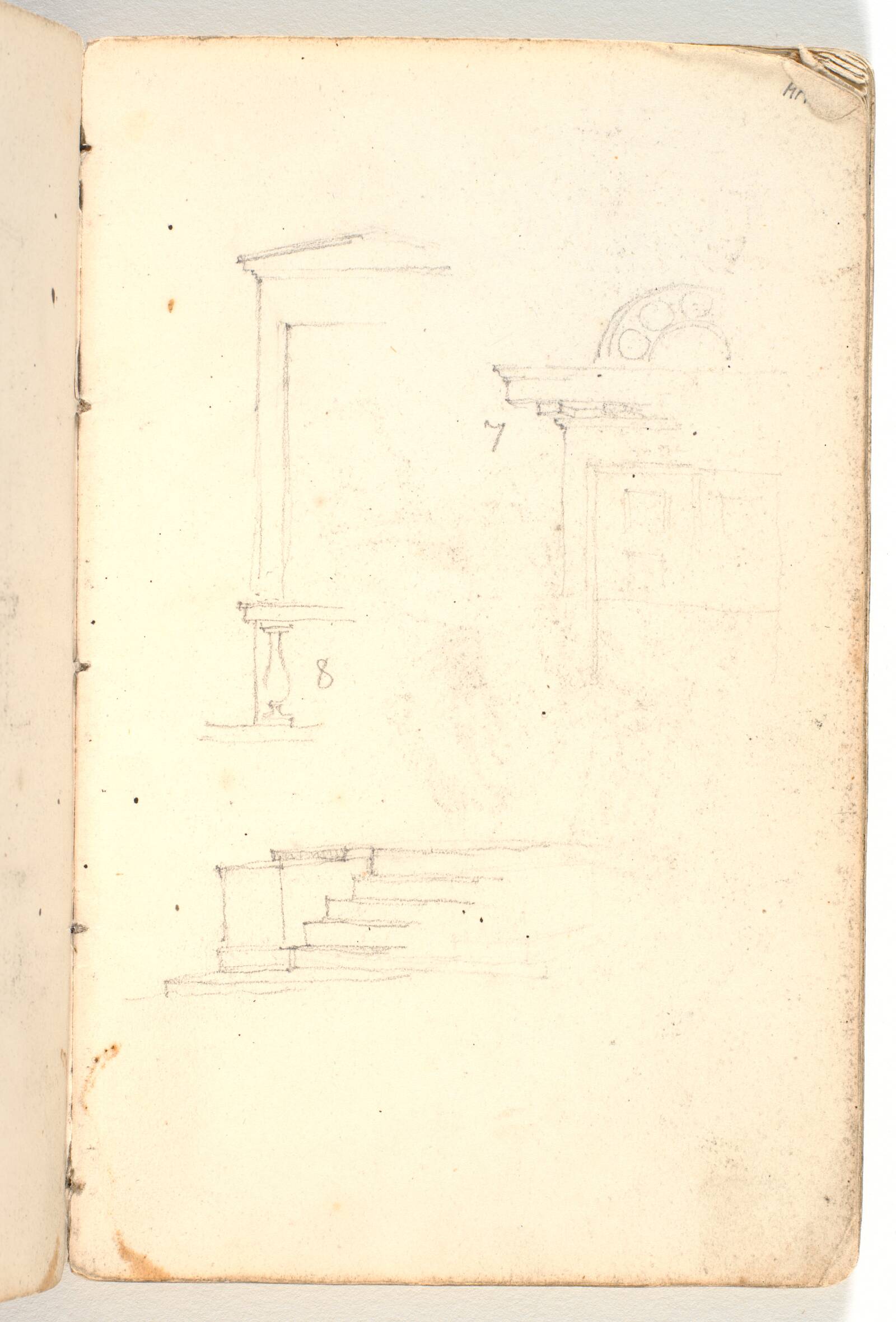 Rids af arkitekturelementer, Martinus Rørbye, 1825-1826