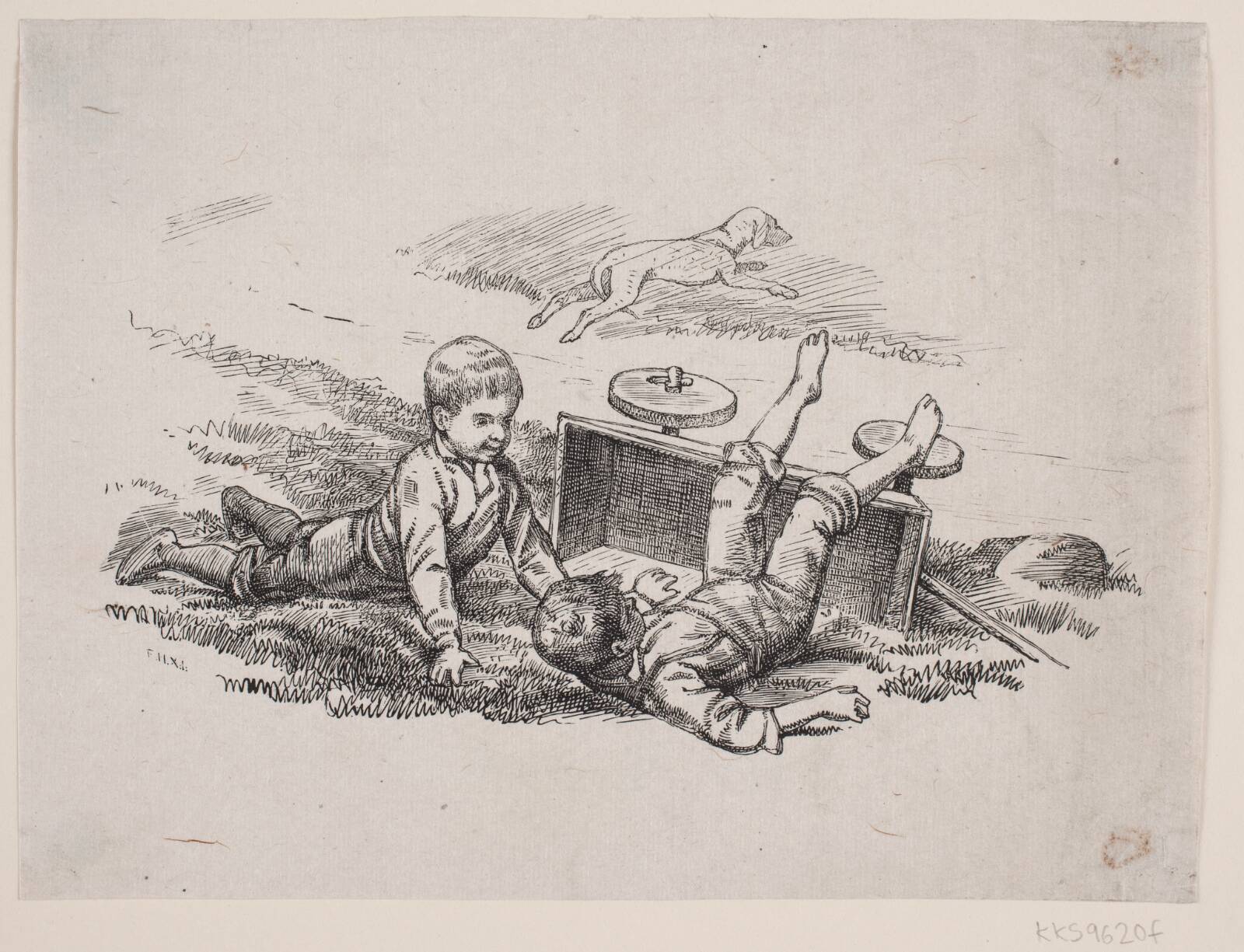 Illustration til en historie, Ubekendt, 1870-1881