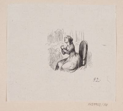 Illustration til "De røde Skoe" i H.C. Andersen, "Eventyr og Historier", Bind 2