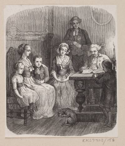 Illustration til "Alt paa sin rette Plads" i H.C. Andersen, "Eventyr og Historier", Bind 2