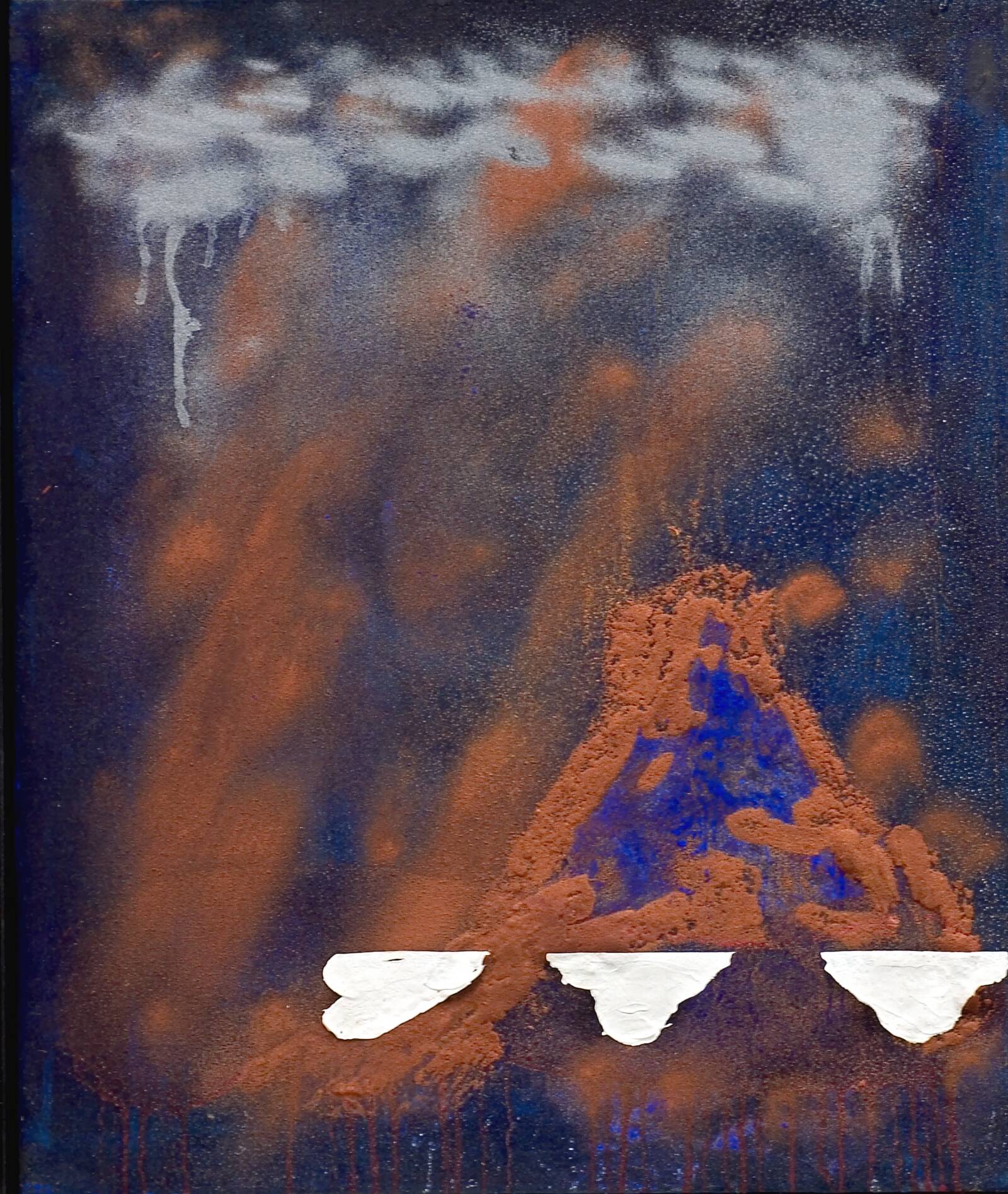 Trespejling af bjerg, Mogens Møller, 1986