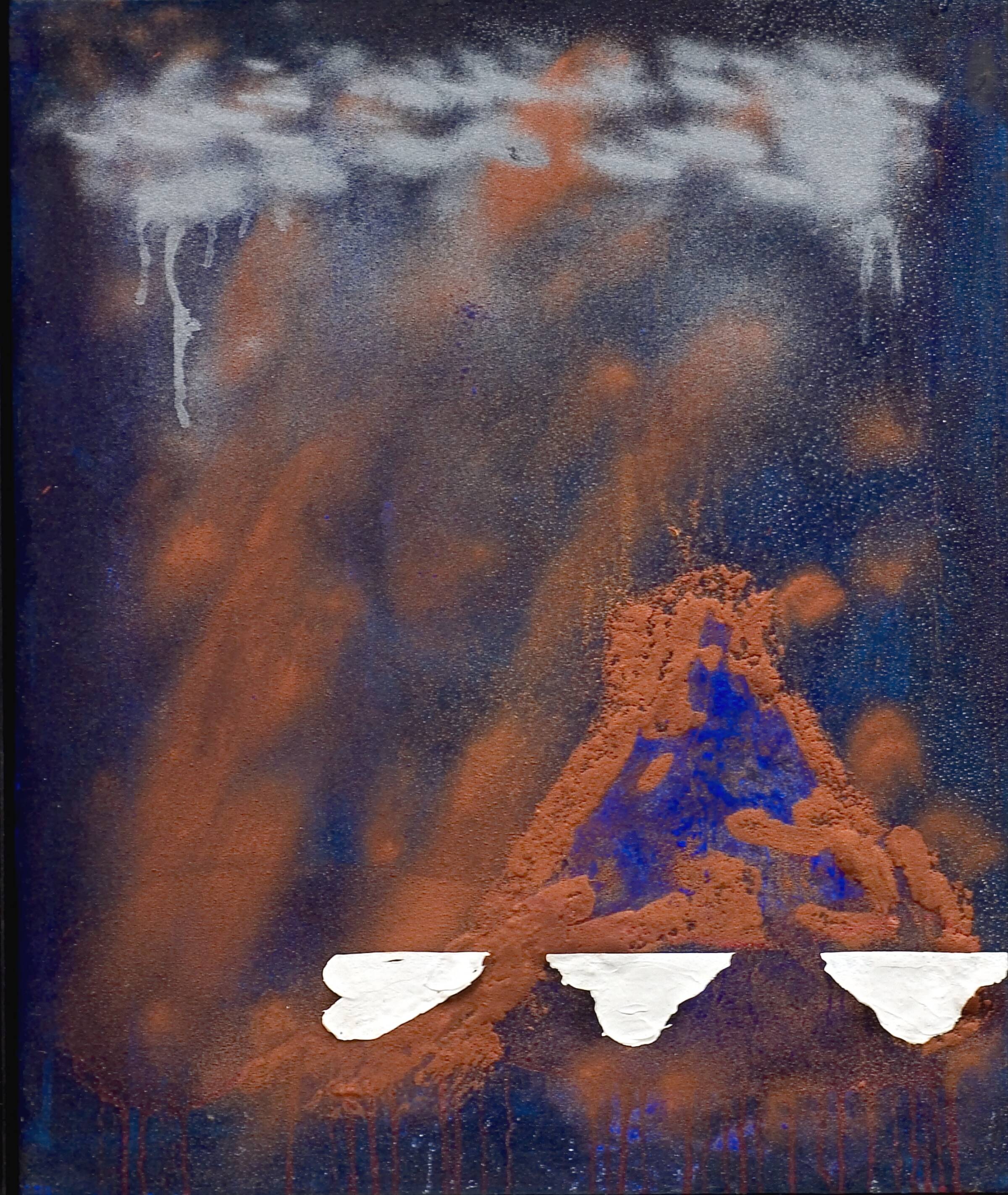 Trespejling af bjerg, Mogens Møller, 1986