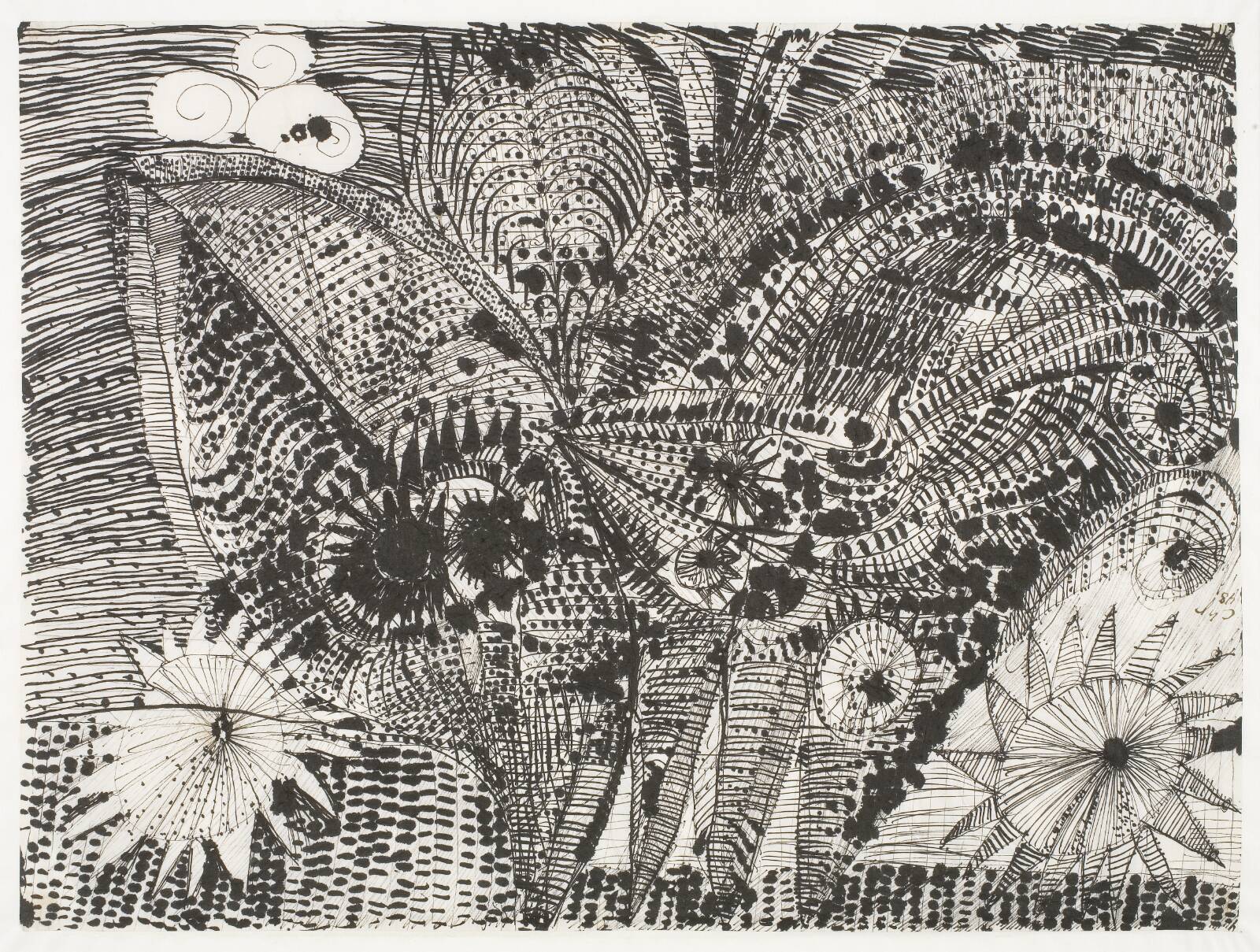 Fugl og stjerner, Carl-Henning Pedersen, 1957
