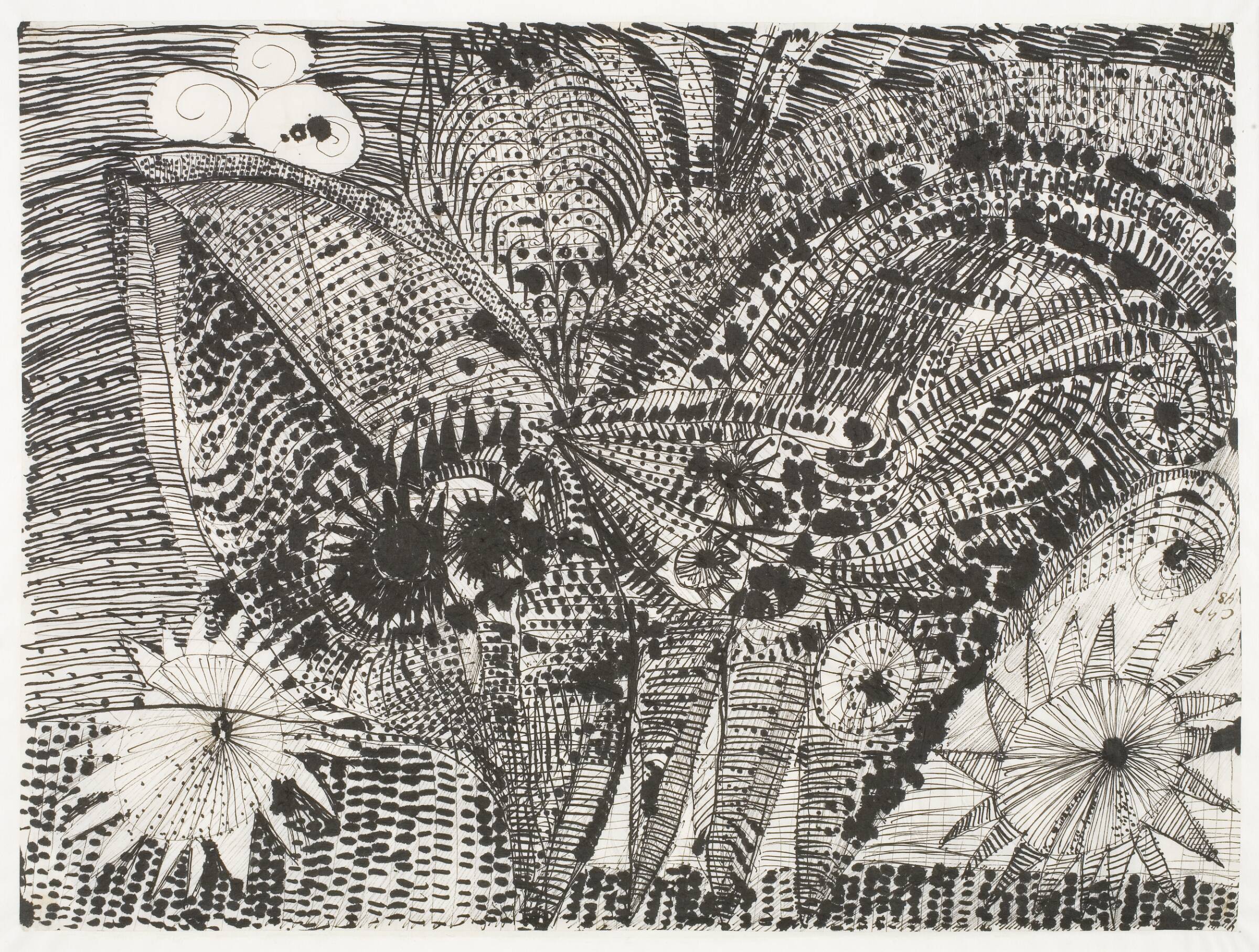 Fugl og stjerner, Carl-Henning Pedersen, 1957