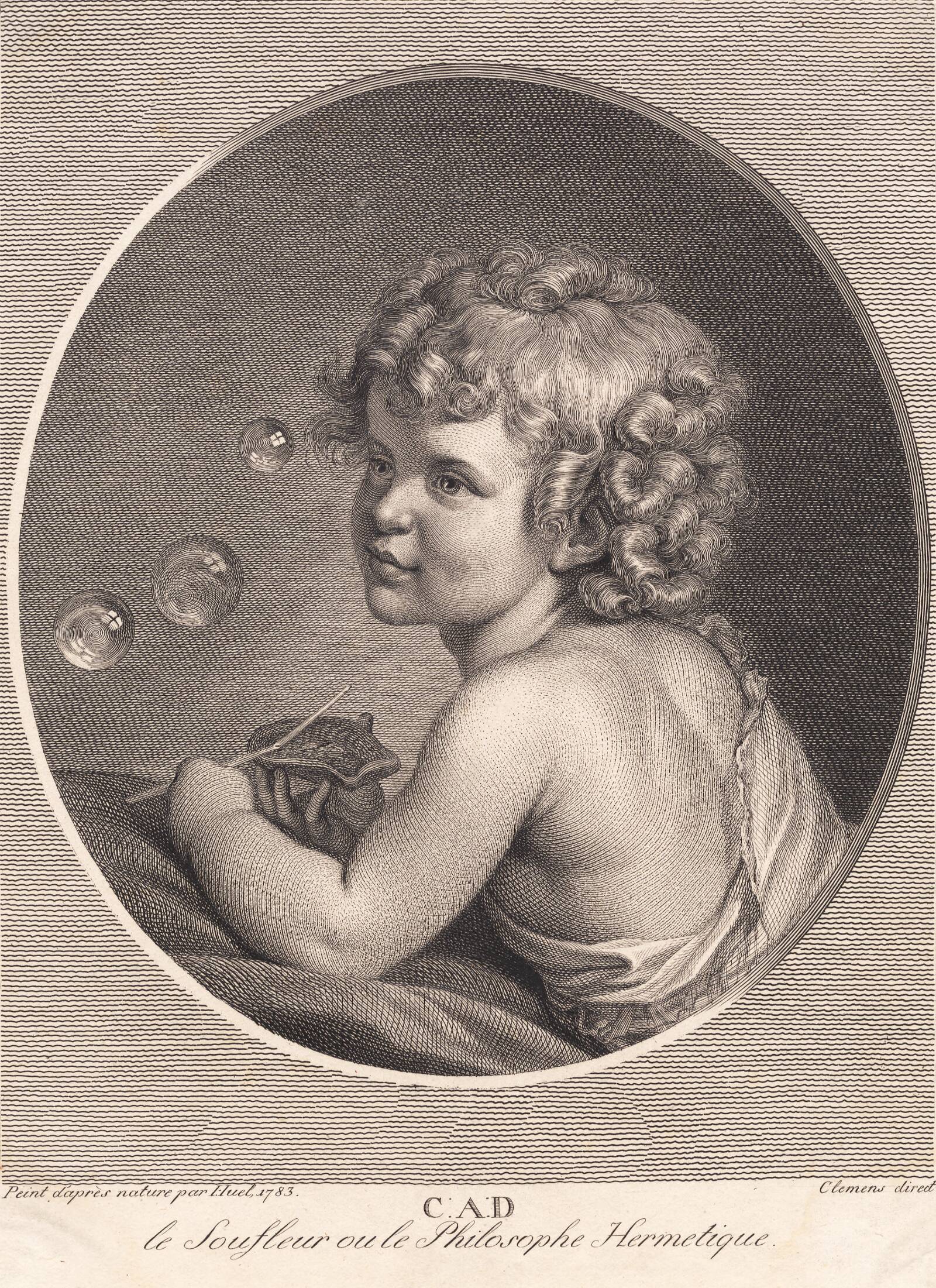 Le souffleur, J.F. Clemens, 1784