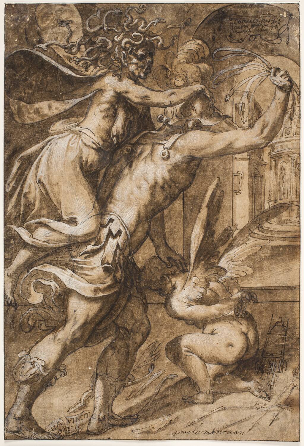 Hercule et Antée, Eugène Delacroix, 1847