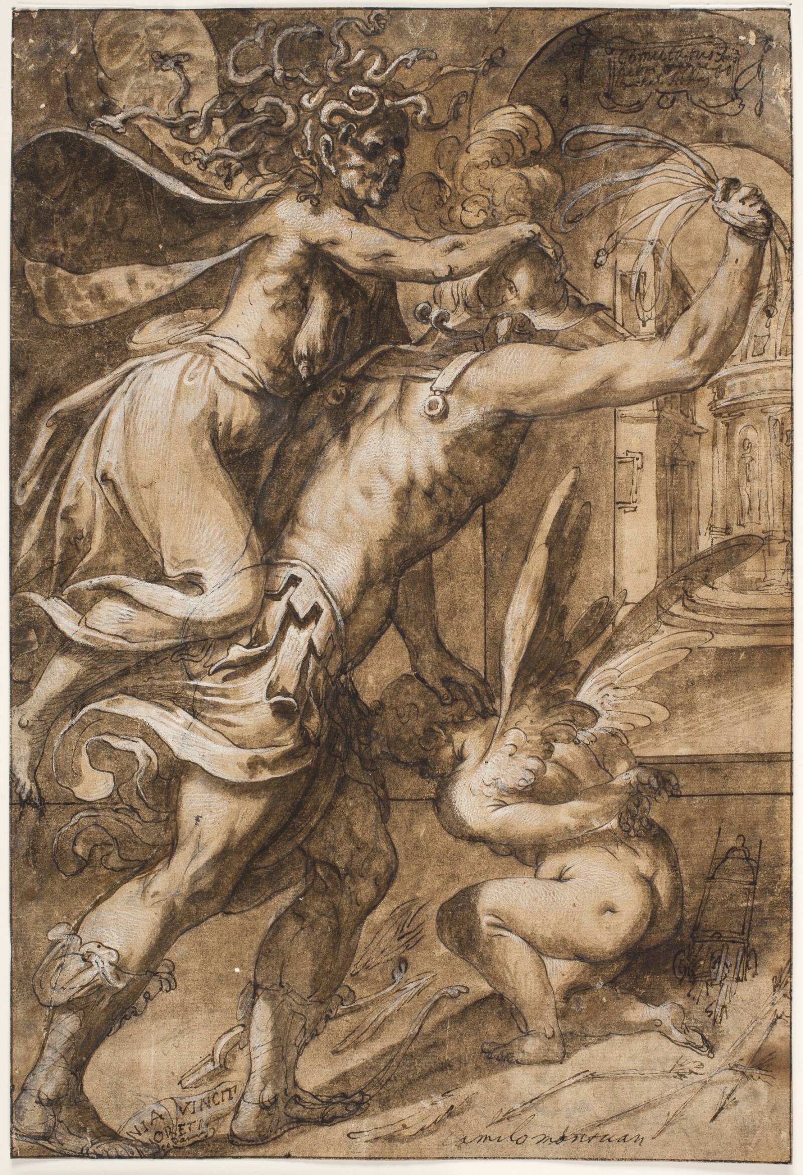 Hercule et Antée, Eugène Delacroix, 1847