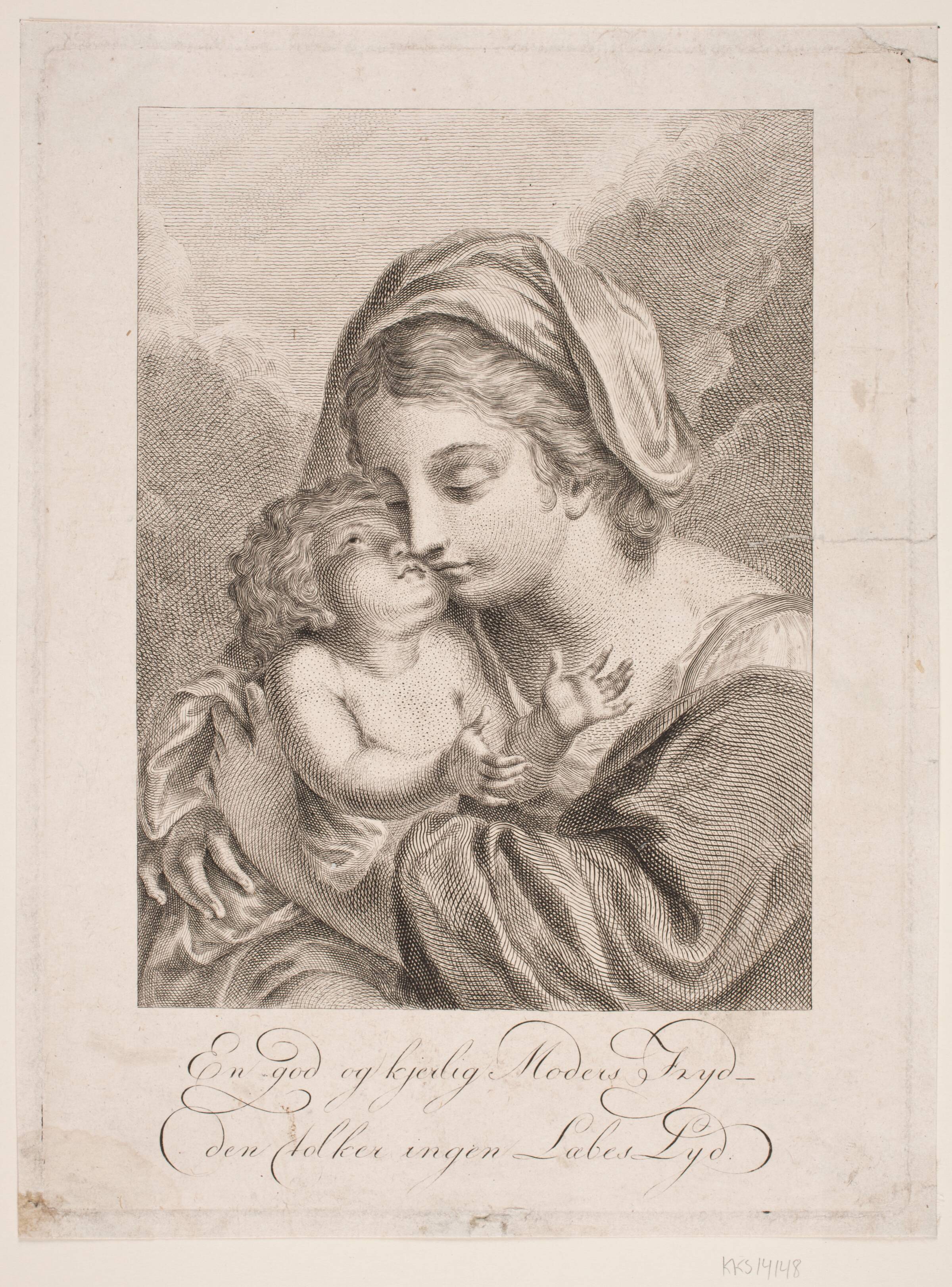 Moder med barn, Oluf Olufsen Bagge, 1813-1817