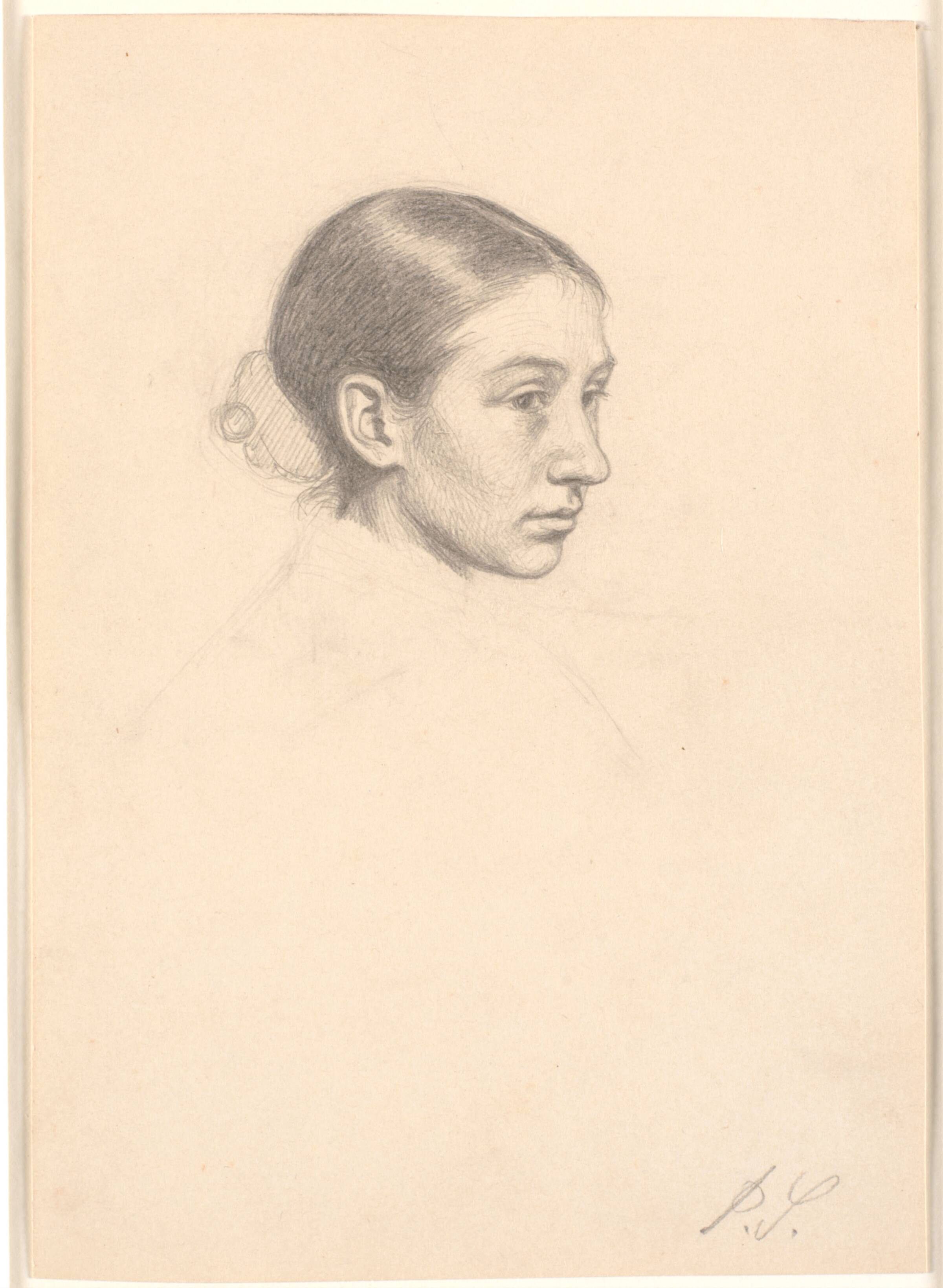 Portræt af Suzette Kathrine Skovgaard (gift Holten), Joakim Skovgaard, 1856-1933