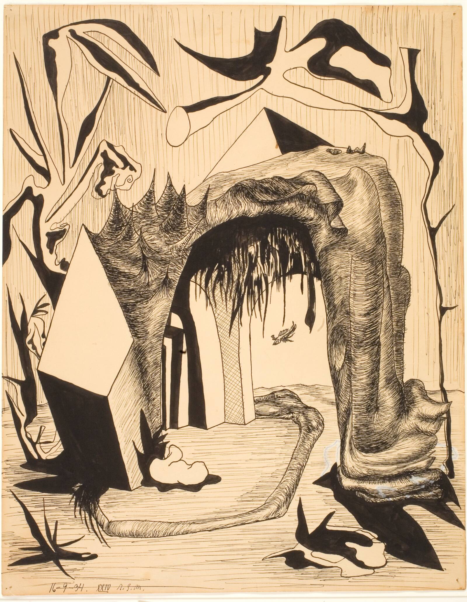 Fire figurstudier til operaen "Nattergalen", Richard Mortensen, 1944-1946