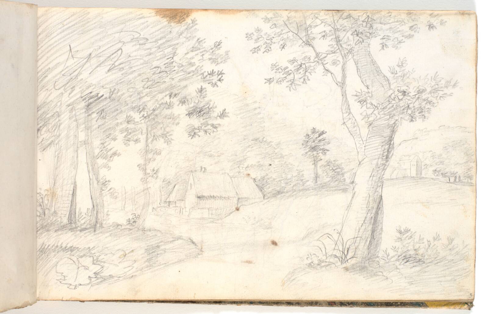 Landskab, efter grafisk forlæg?, C.W. Eckersberg, 1804