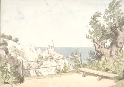 Udsigt fra Møns Klint ved Sommerspiret