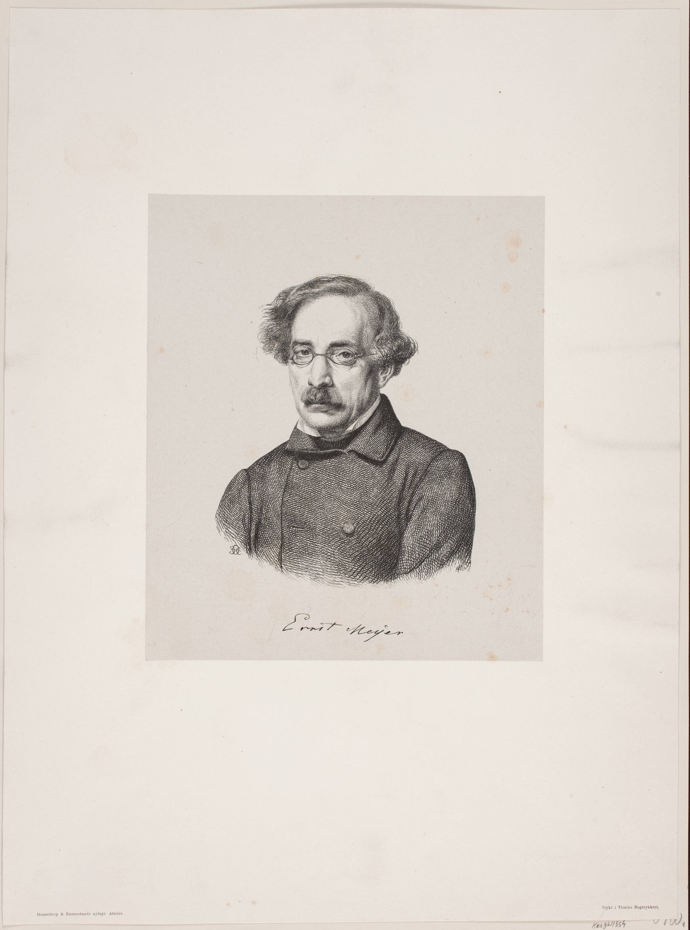 Ernst Meyer, Johan Frederik Rosenstand, 1820-1887