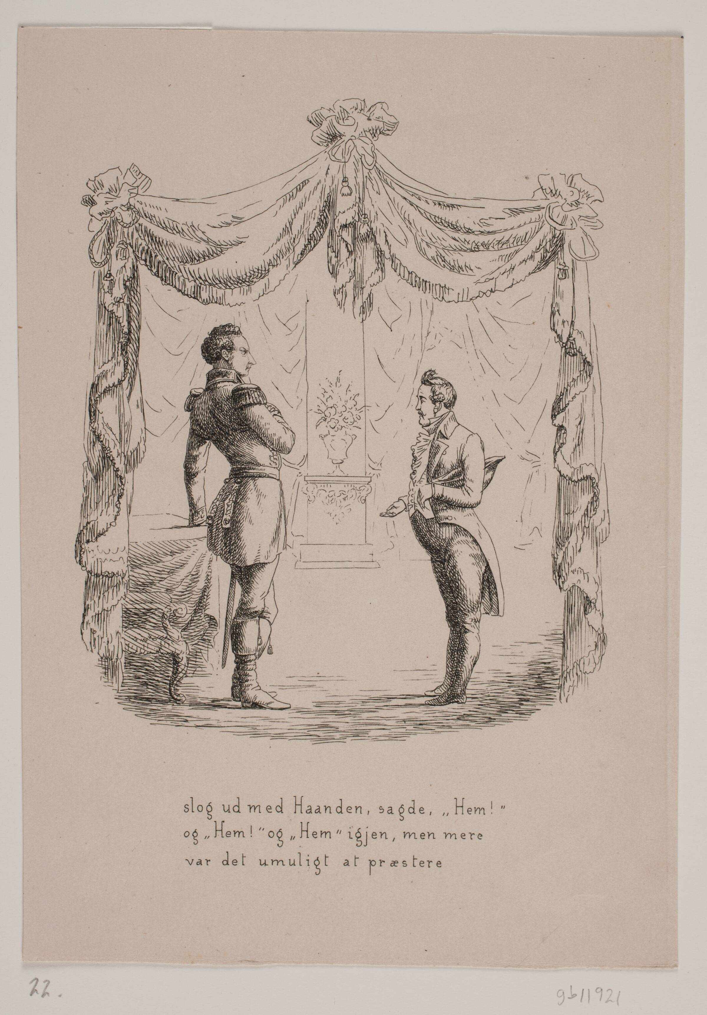 Illustration til digt af Erik Bøgh, Carl Bøgh, 1855