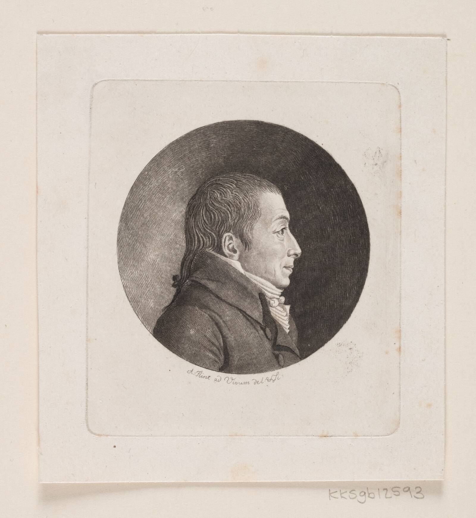 Ubekendt mandsportræt, Andreas Flint, 1767-1824