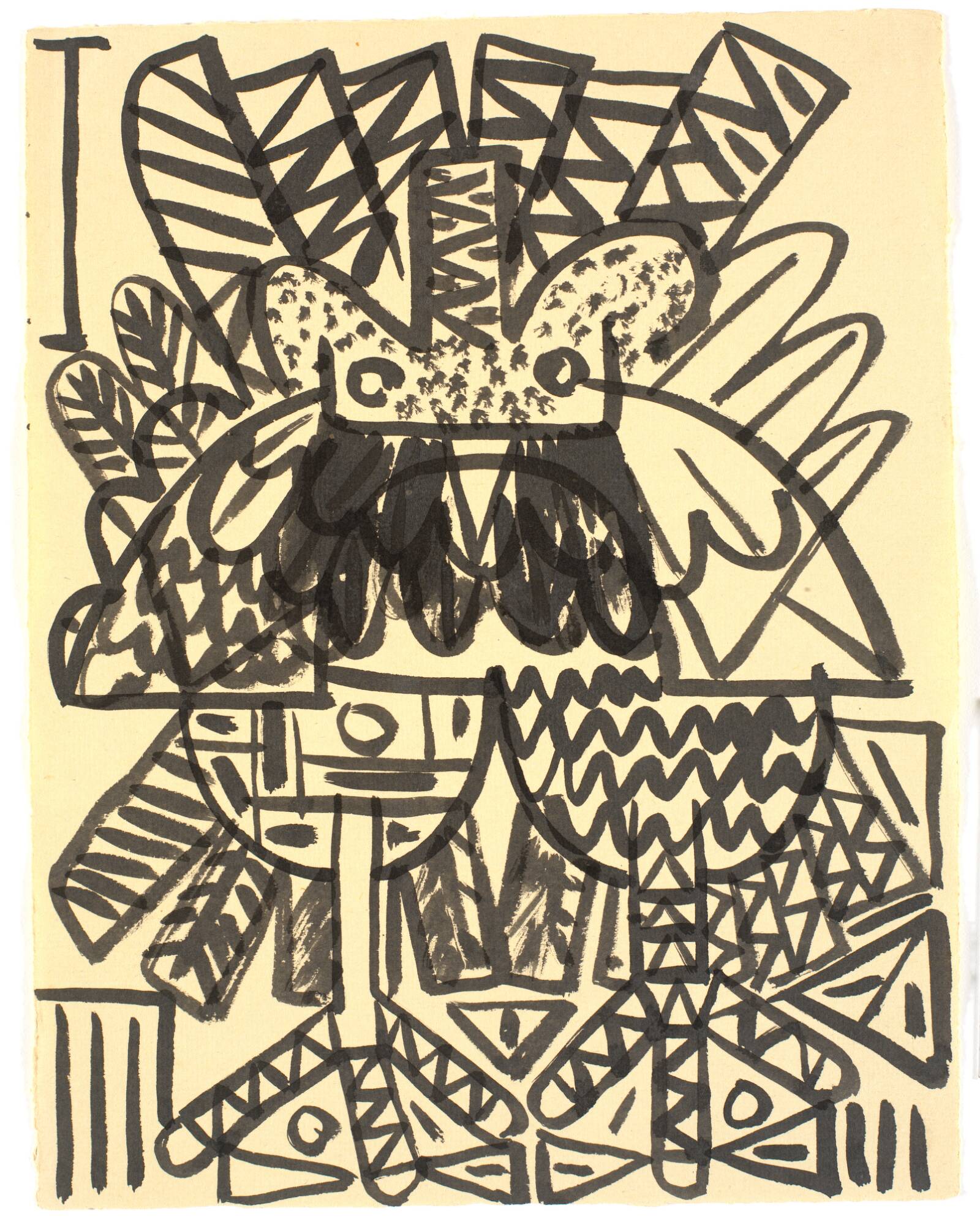 Hanefigur en face, Richard Mortensen, 1945-1947
