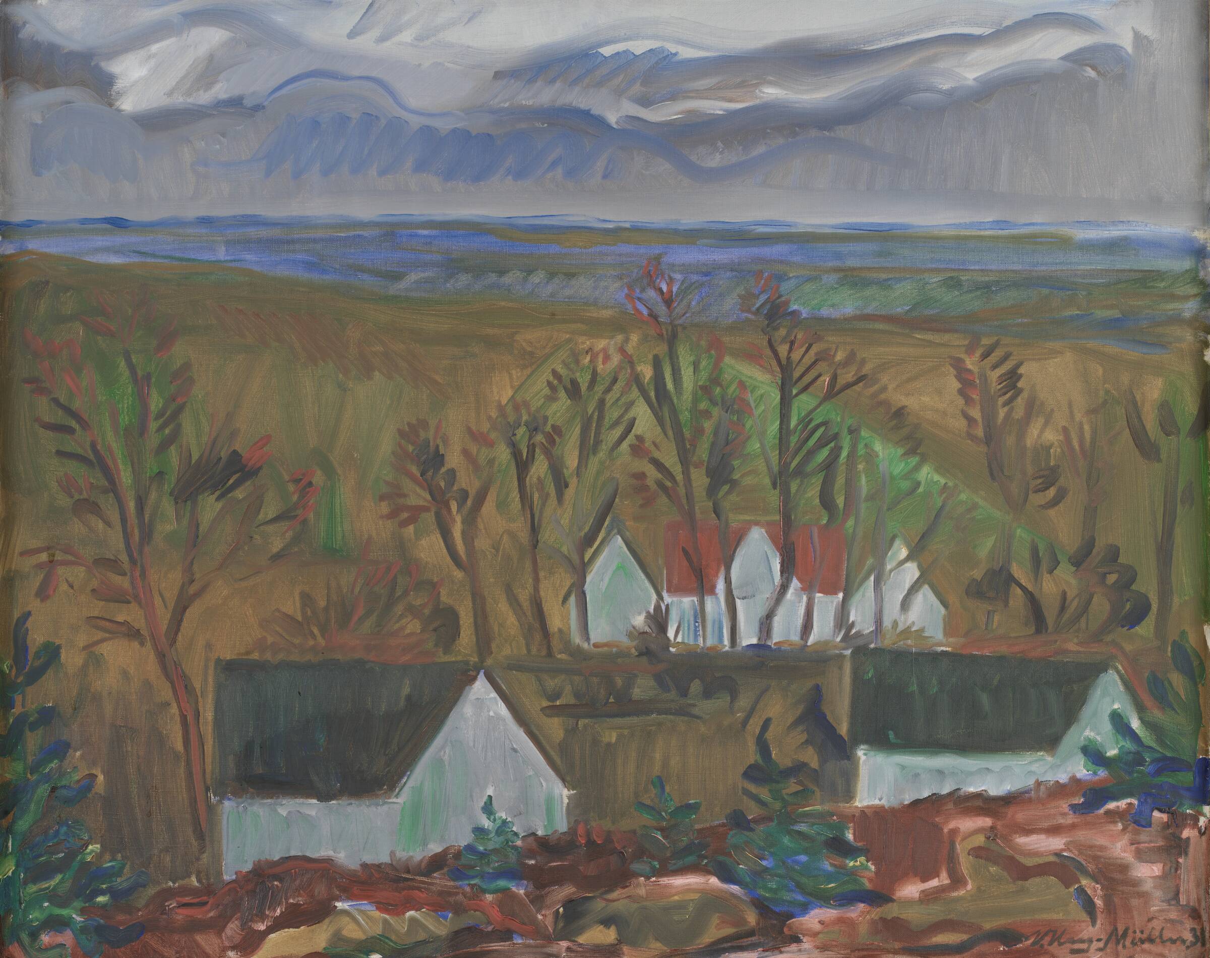 Udsigt mod Tibirke Mose, Victor Haagen-Müller, 1931