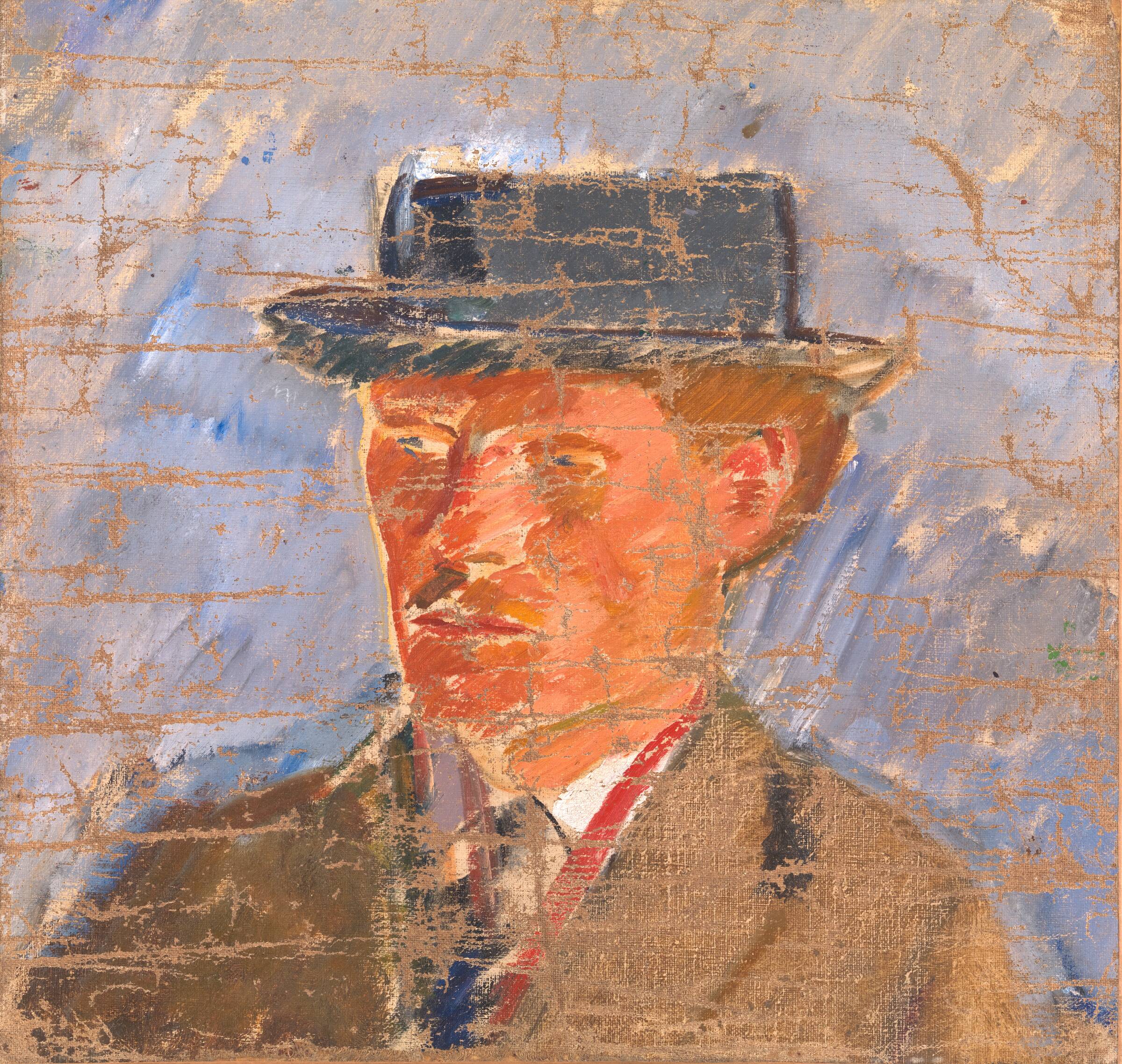 Portræt af maleren Edvard Weie, Isakson, Karl, 1893-1922