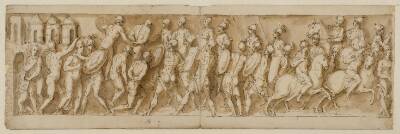 Sarmatiske ledere tages til fange af romerne under et overraskelsesangreb, og der sættes ild på deres huse; legionærer og kejseren ankommer