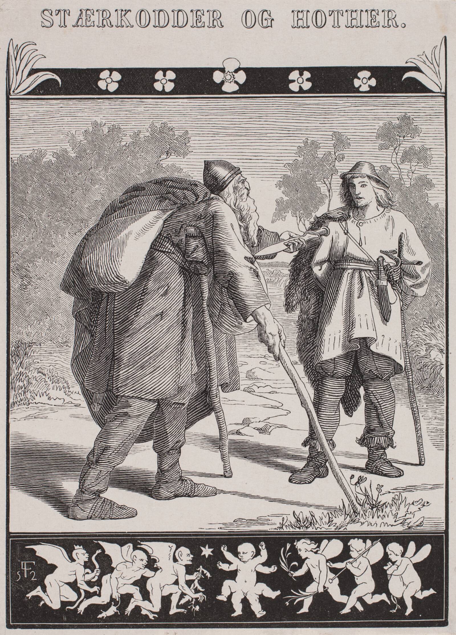 Stærkodder og Hother, Johan Aagaard, 1852