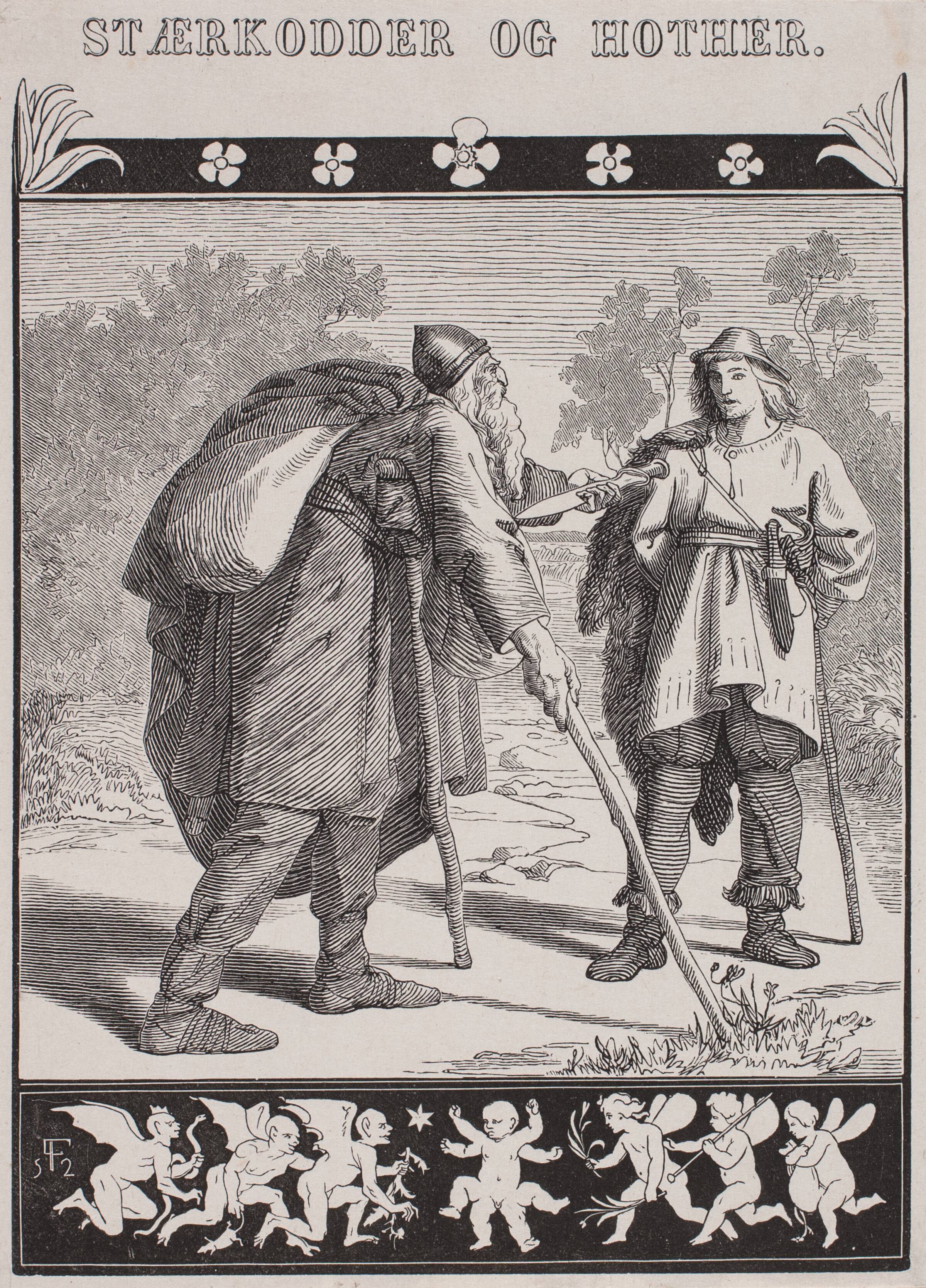 Stærkodder og Hother, Johan Aagaard, 1852
