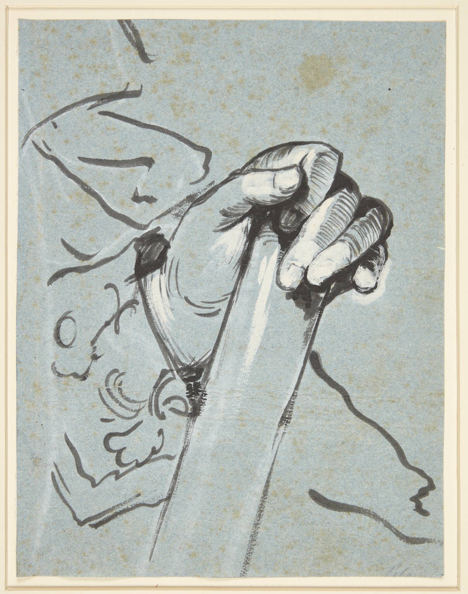 Studie af en hånd, C.G. Pilo, 1711-1793