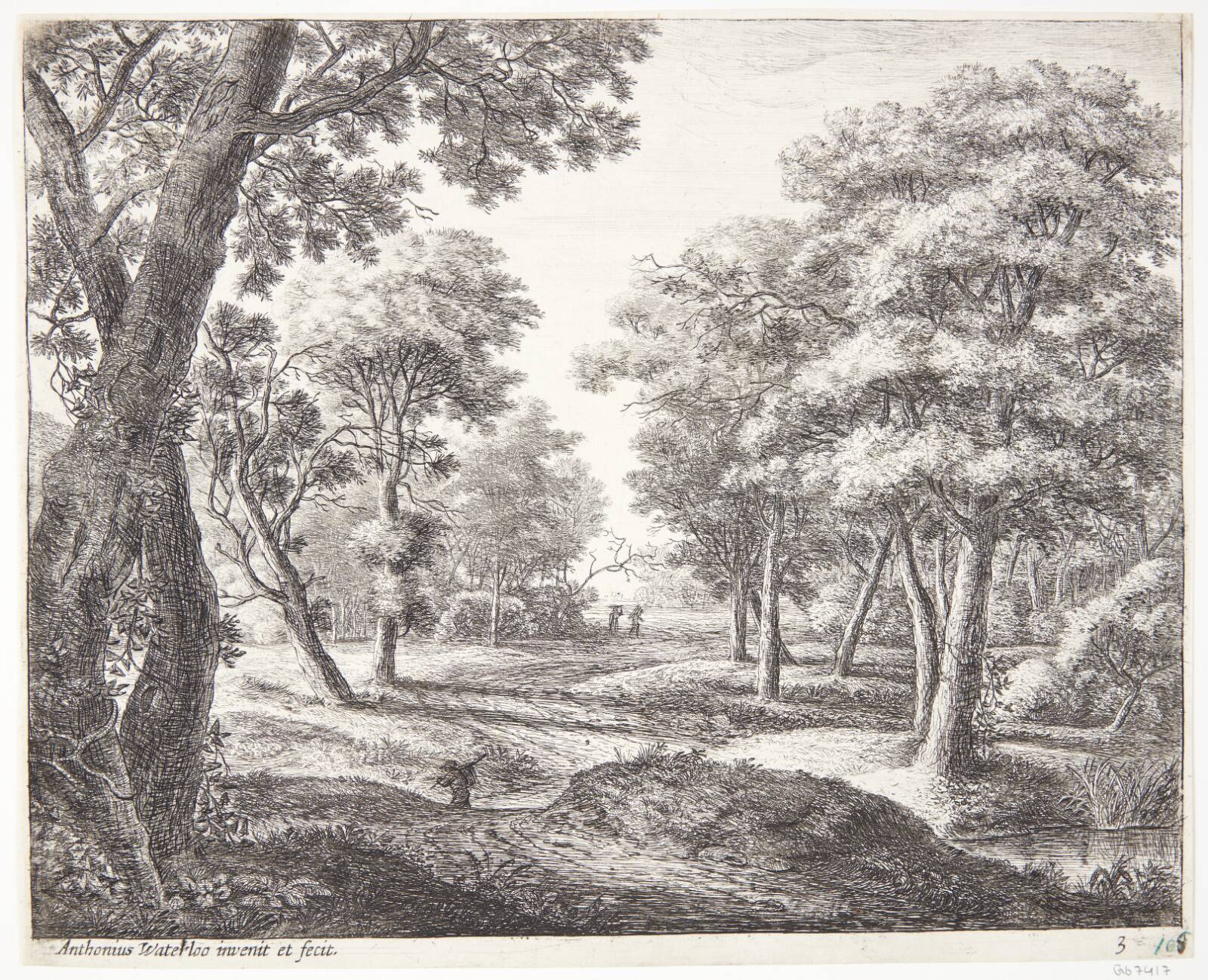 Skovvej, Anthonie Waterloo, 1610-1690