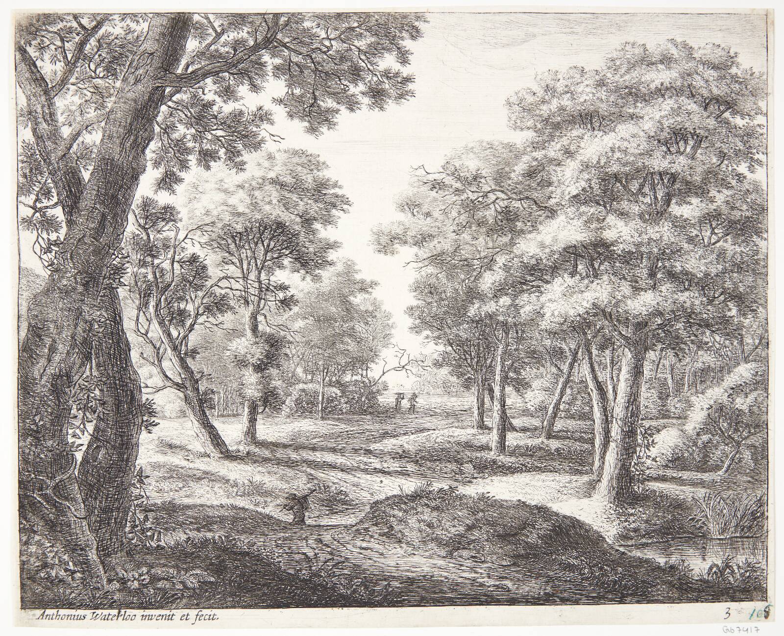 The path through the woods, by Anthonie Waterloo, 1610-1690