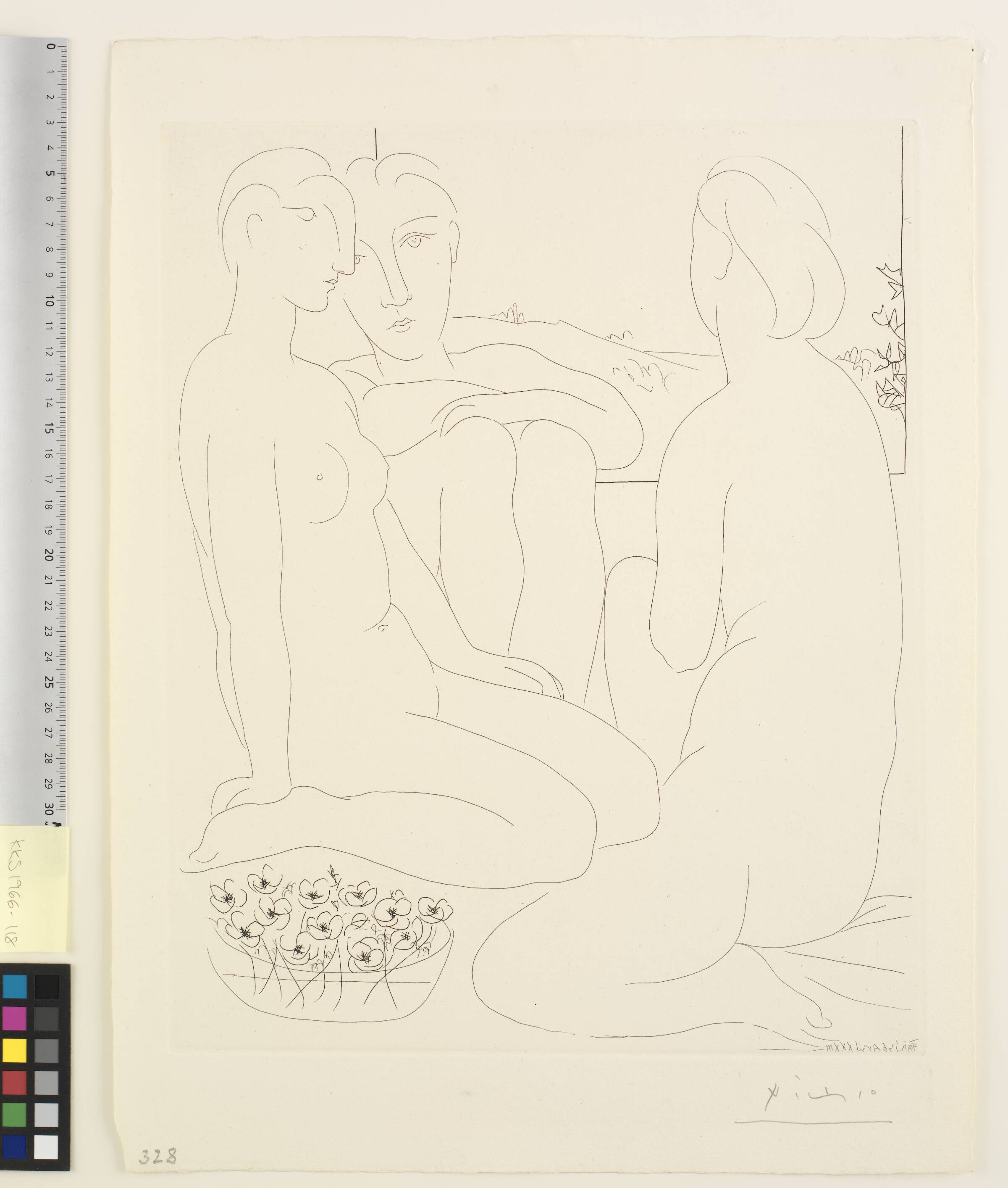 Trois Femmes nues et une coupe d'anémones, Pablo Picasso, 1933