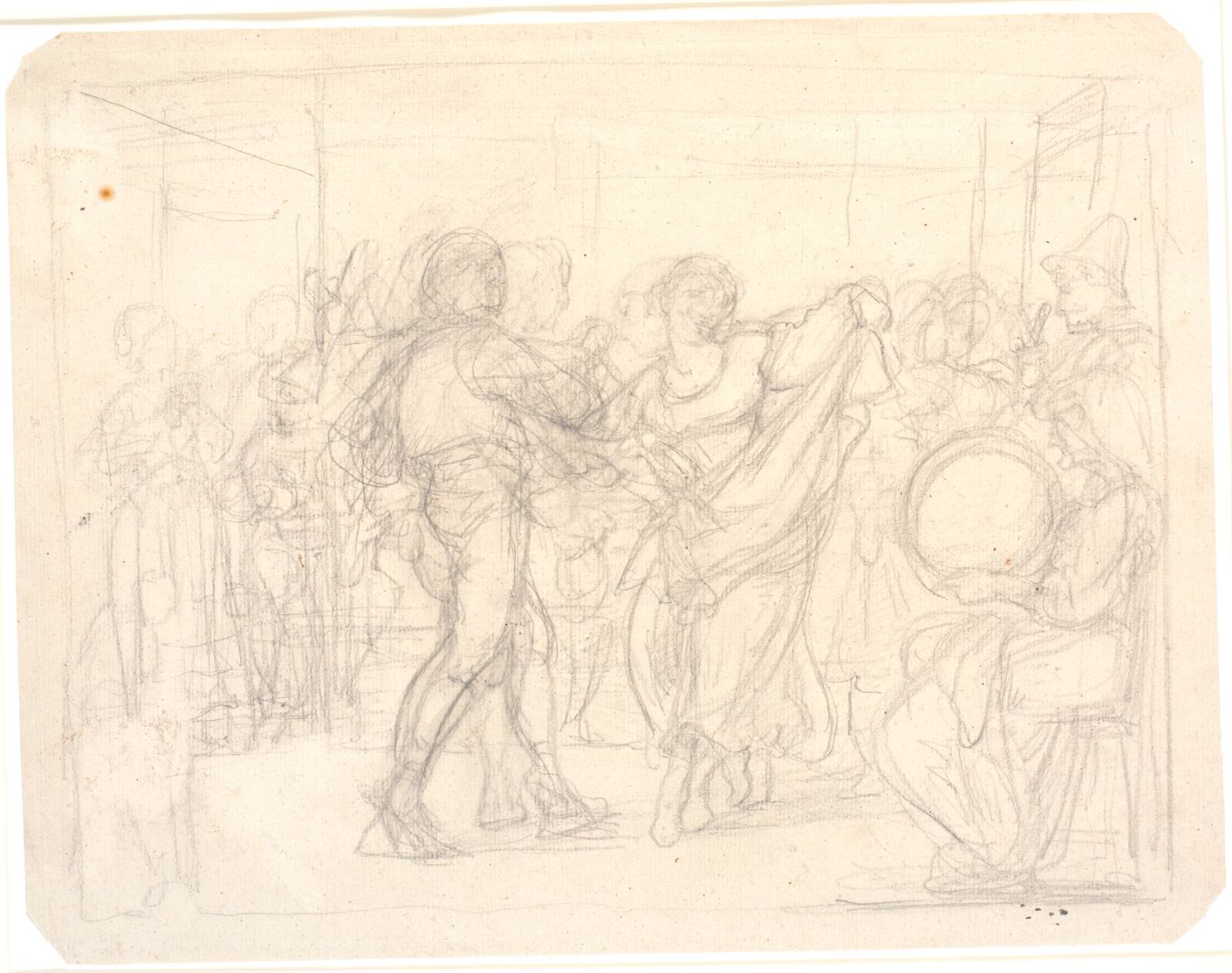 Dans i et osteri, Wilhelm Marstrand, 1810-1873