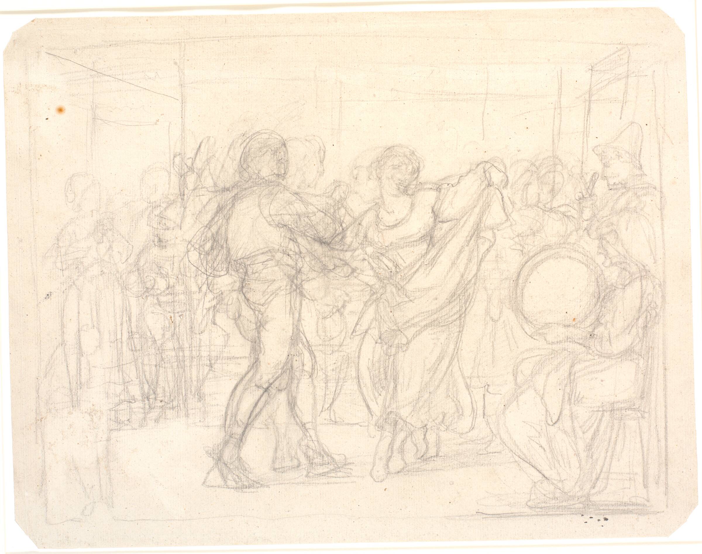 Dans i et osteri, Wilhelm Marstrand, 1810-1873