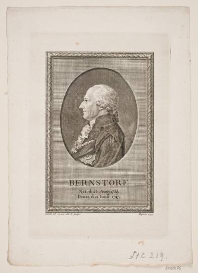 Portræt af Bernstorf