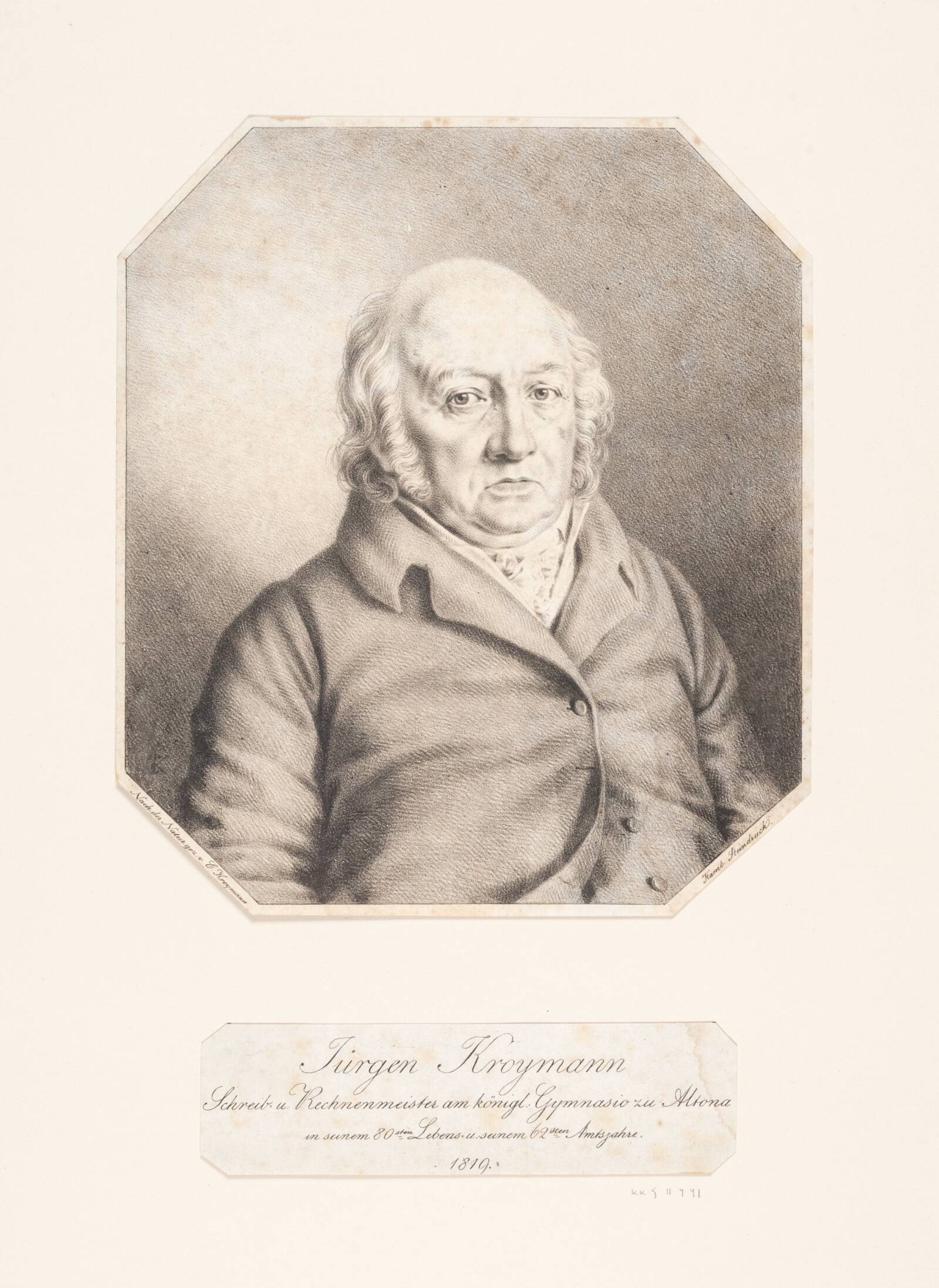 Jürgen Kroymann, Carl Friedrich Kroymann, 1819