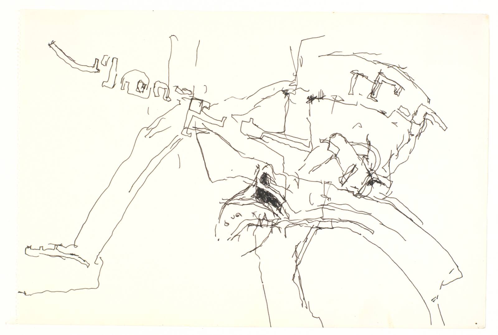 Abstraktion over gadenet, Bjørn Nørgaard, 1965